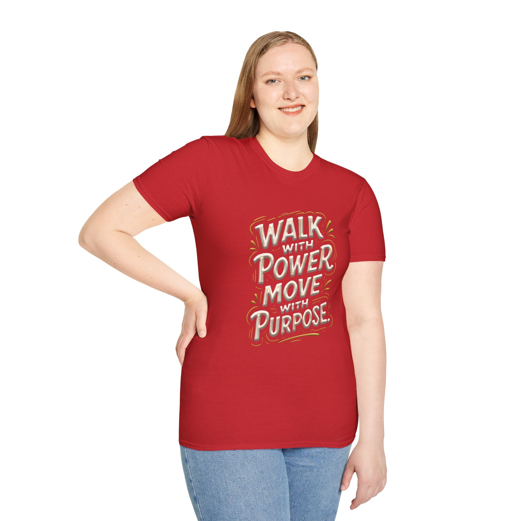 Walk with power, Move with purpose - Soft style T-Shirt