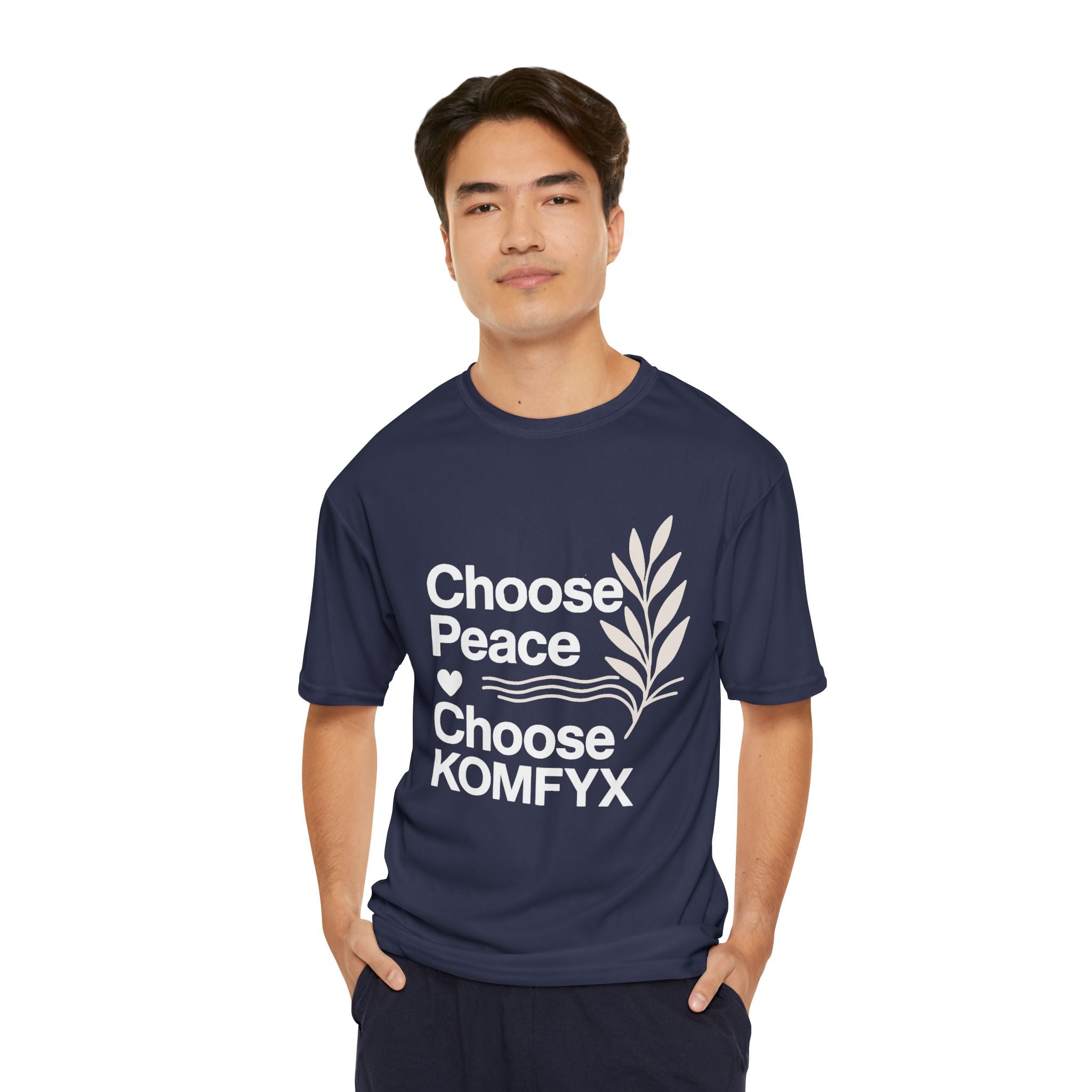 Choose Peace, Choose KOMFYX - Men's Performance T-Shirt