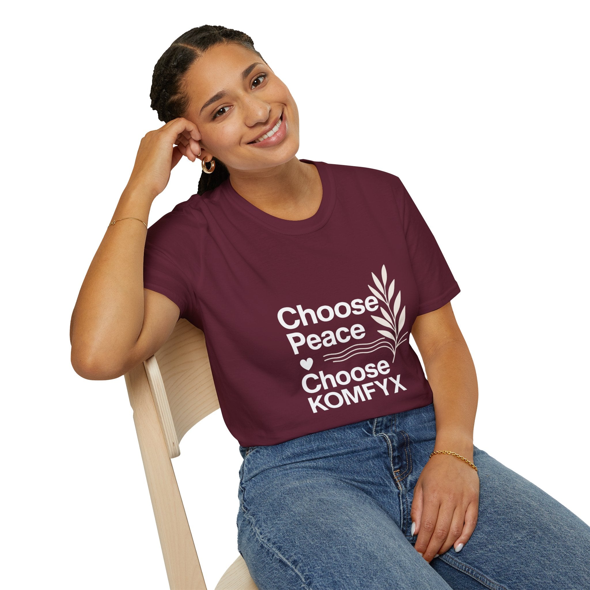 Choose Peace, Choose KOMFYX - Soft Style T-Shirt