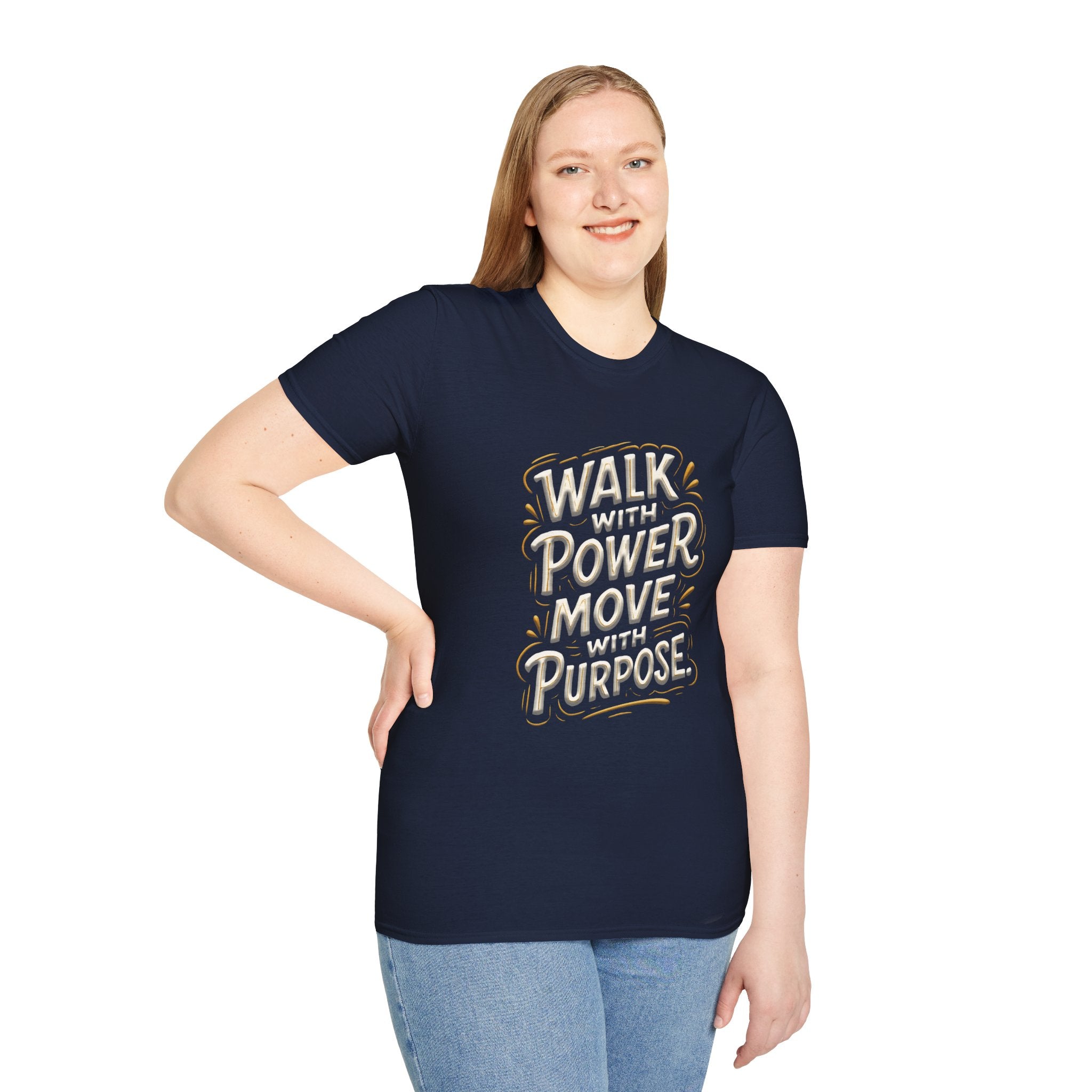 Walk with power, Move with purpose - Soft style T-Shirt