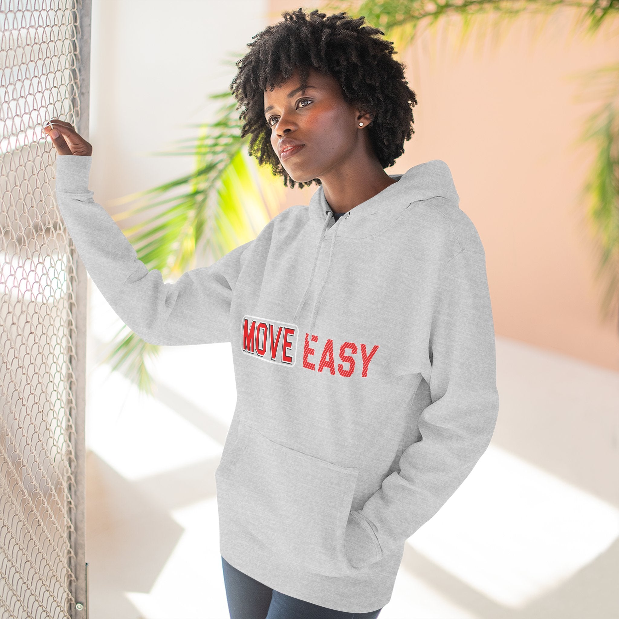 Move Easy - Stylish Three-Panel Fleece Hoodie