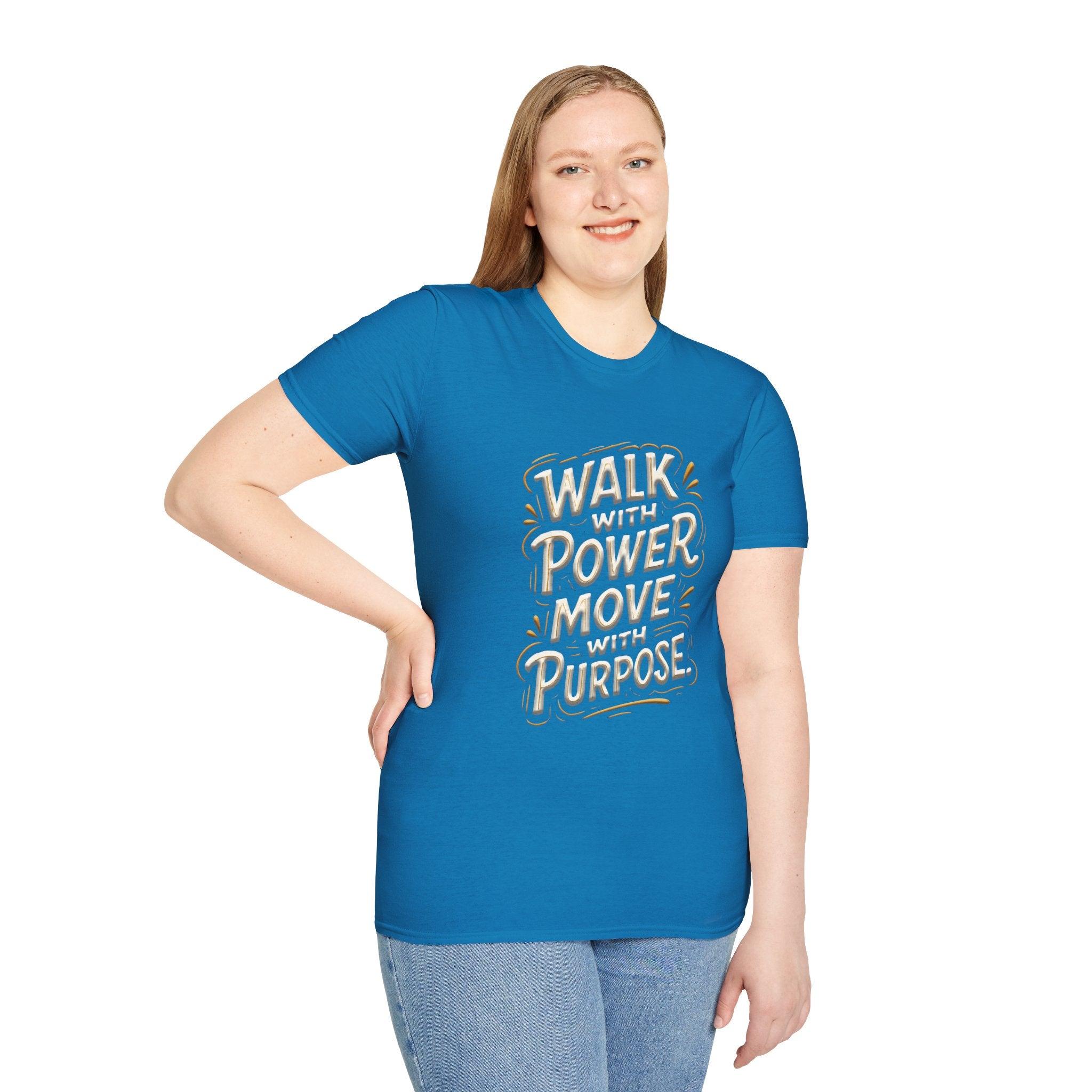 Walk with power, Move with purpose - Soft style T-Shirt