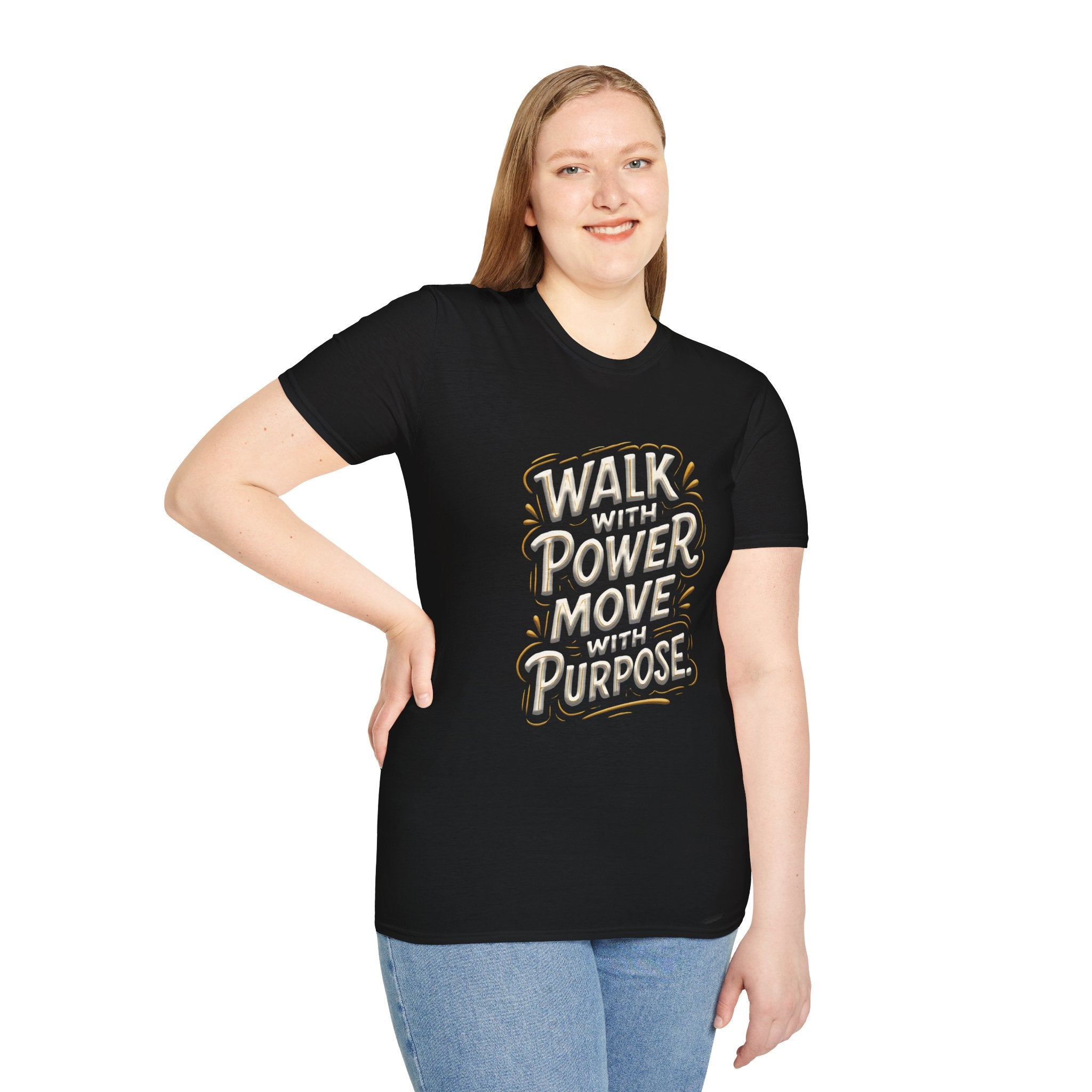 Walk with power, Move with purpose - Soft style T-Shirt
