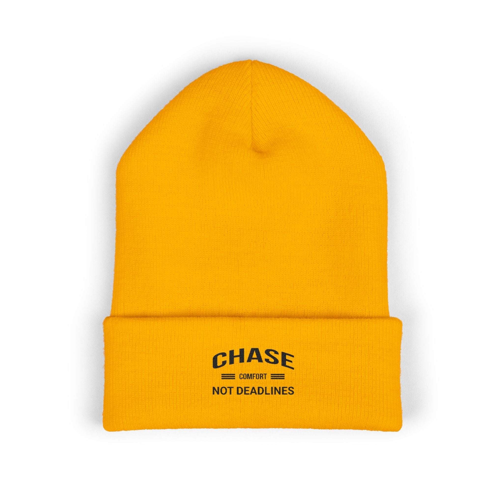 Chase Comfort, Not Deadlines - Classic Cuffed Beanie