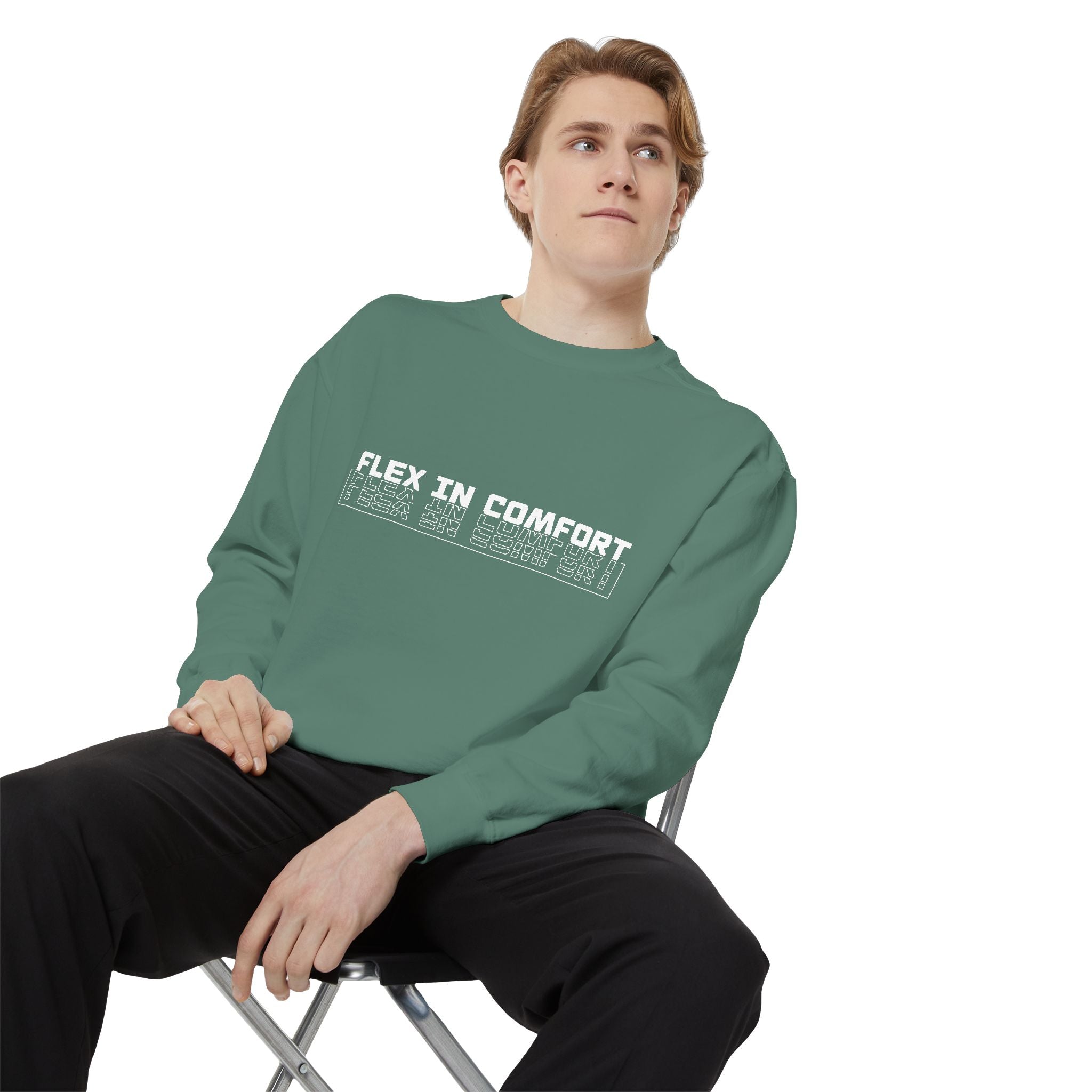 Flex In Comfort - Garment-Dyed Sweatshirt