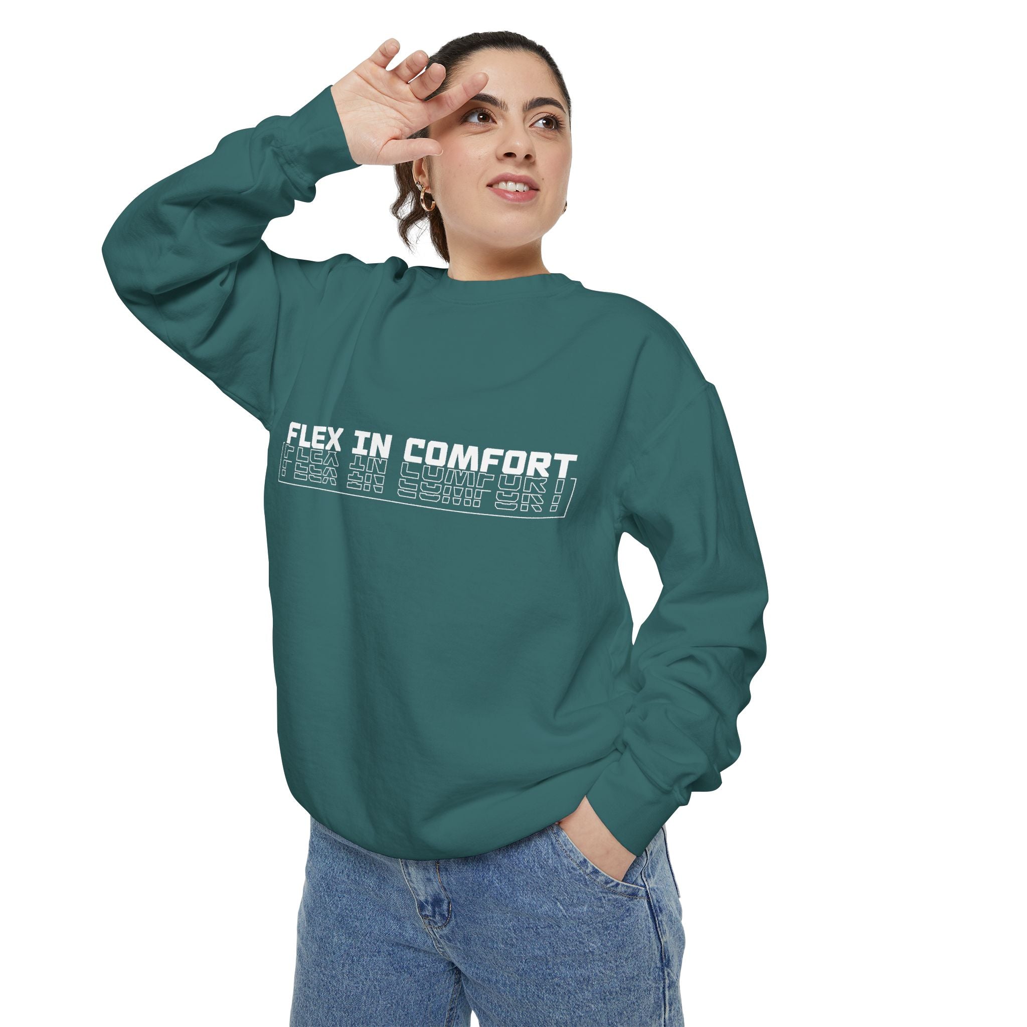 Flex In Comfort - Garment-Dyed Sweatshirt