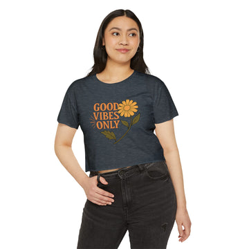 Good Vibes Only - Women's Festival Crop Top