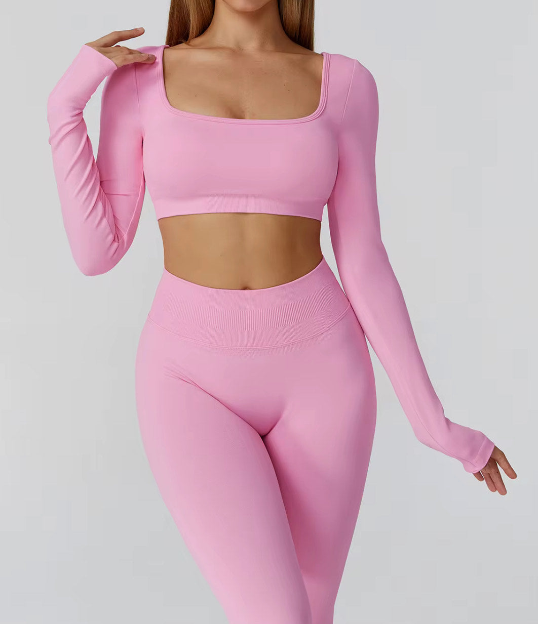 KOMFYX Seamless Long-Sleeve Set – “Confidence in Motion”