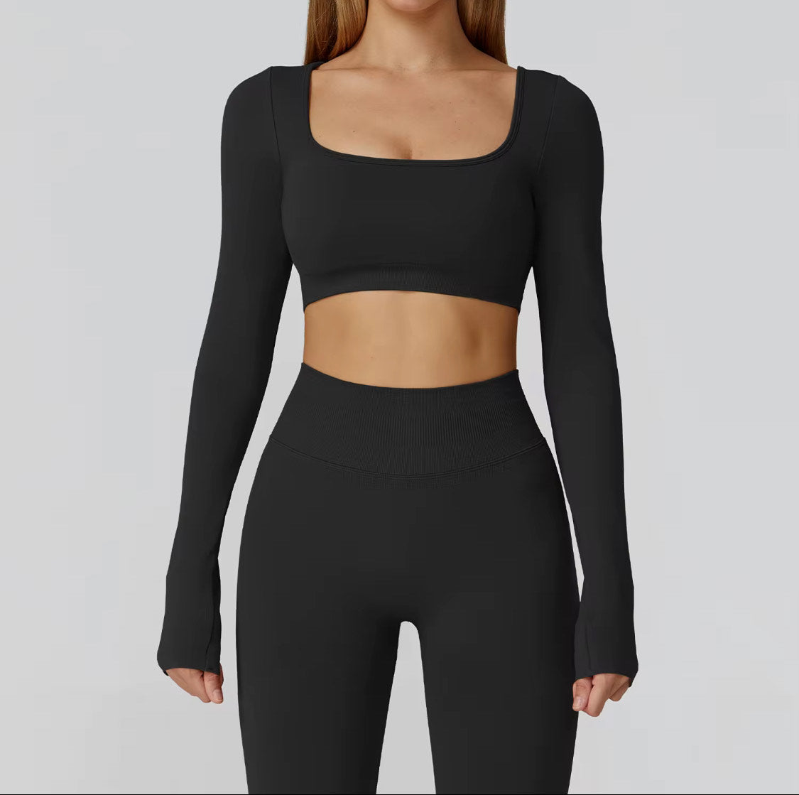 KOMFYX Seamless Long-Sleeve Set – “Confidence in Motion”