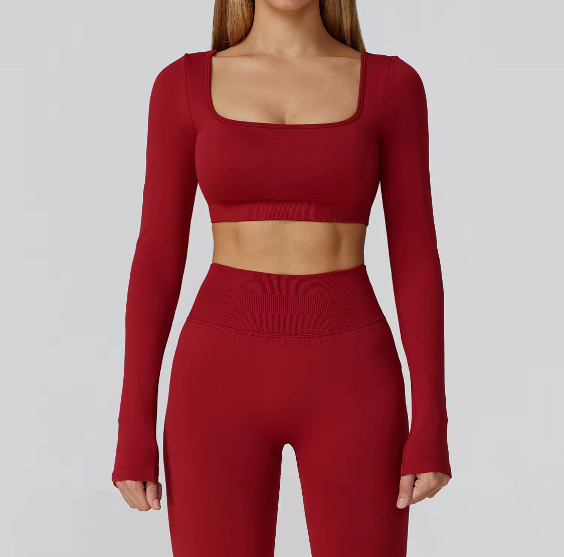 KOMFYX Seamless Long-Sleeve Set – “Confidence in Motion”
