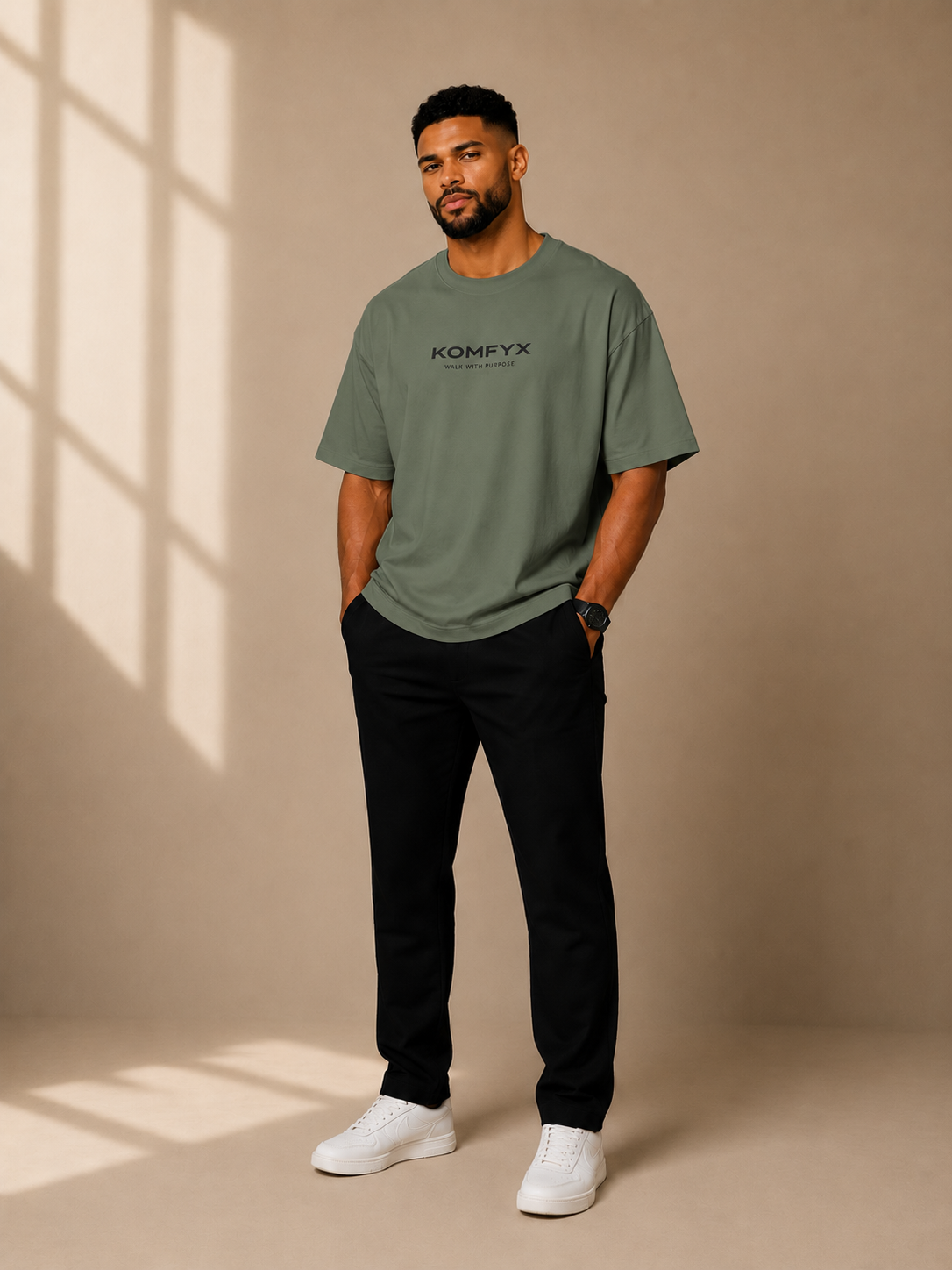 KOMFYX Essential Oversized Tee | Premium Men's Luxury T-Shirt