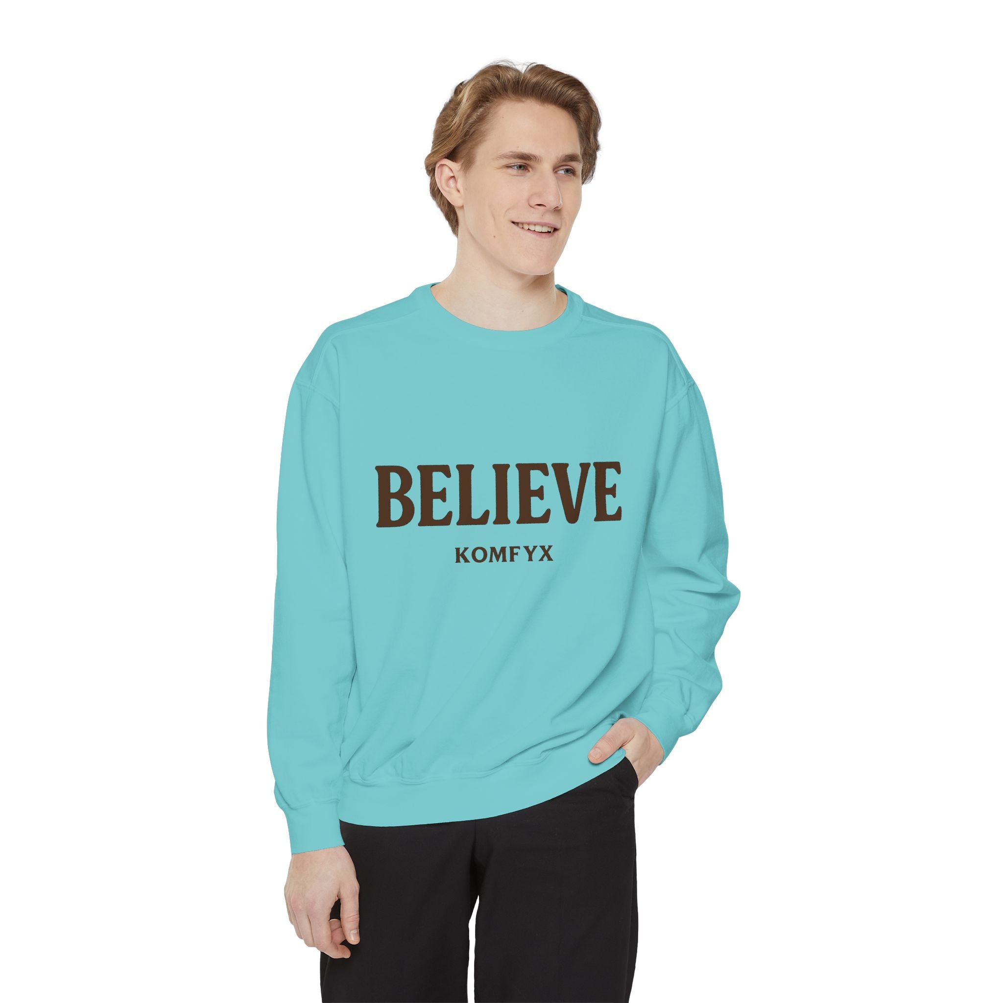 Believe KOMFYX - Garment-Dyed Sweatshirt