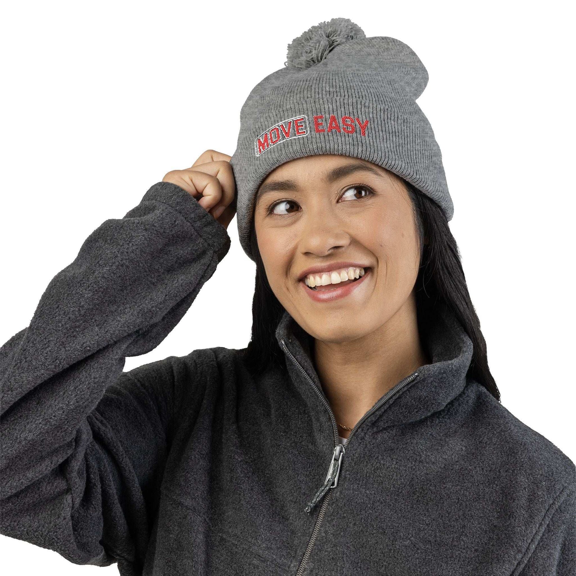 Move Easy - Pom-Pom Knit Cap