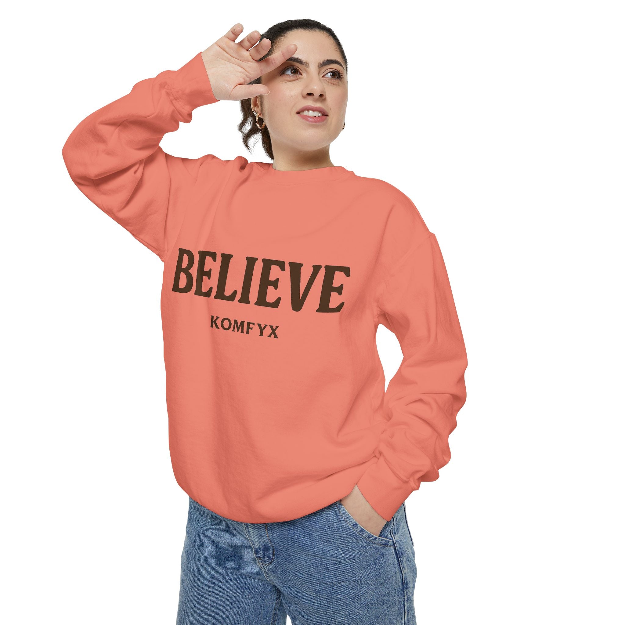Believe KOMFYX - Garment-Dyed Sweatshirt