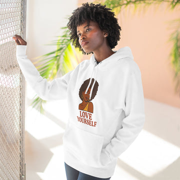 Love Yourself - Three-Panel Fleece Hoodie