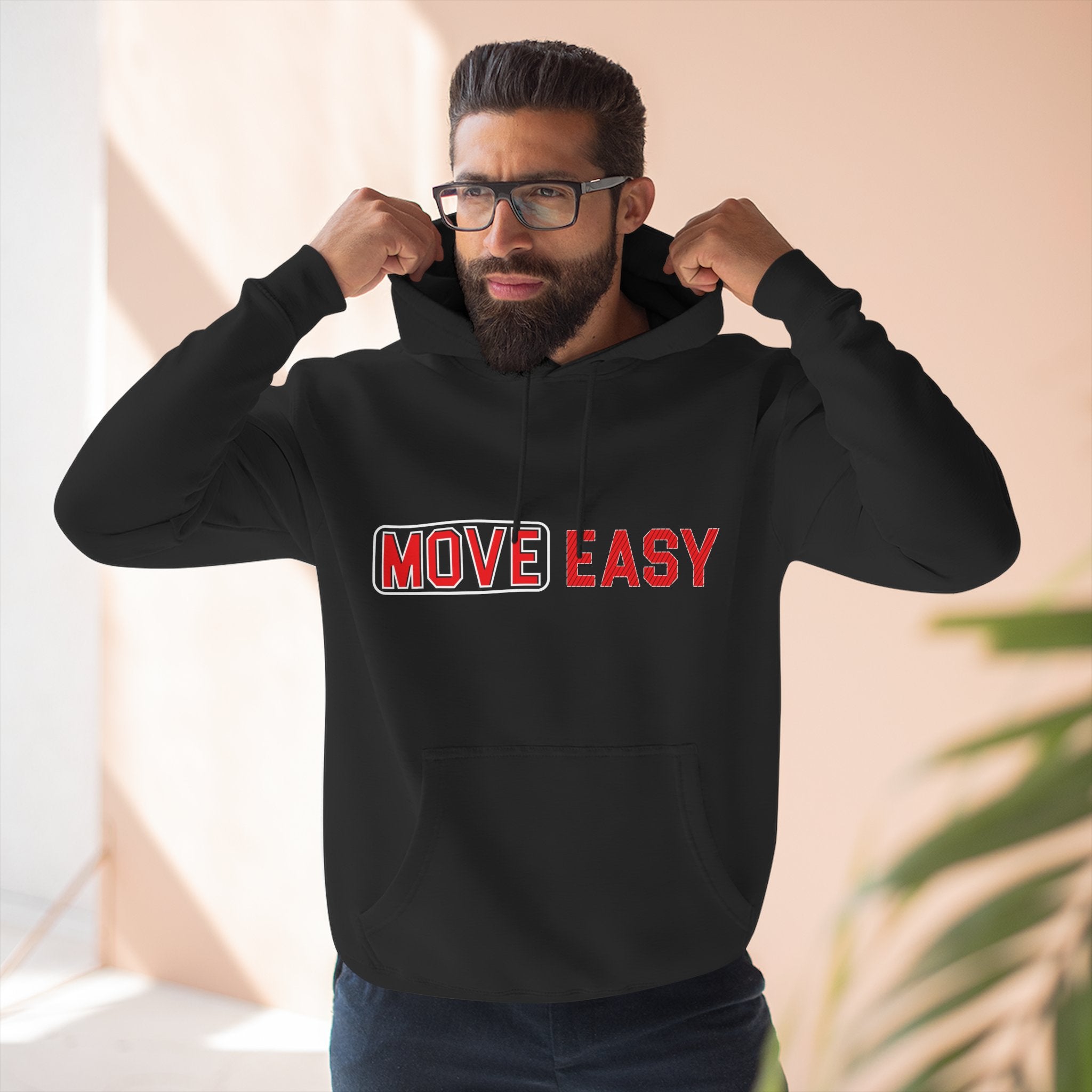 Move Easy - Stylish Three-Panel Fleece Hoodie