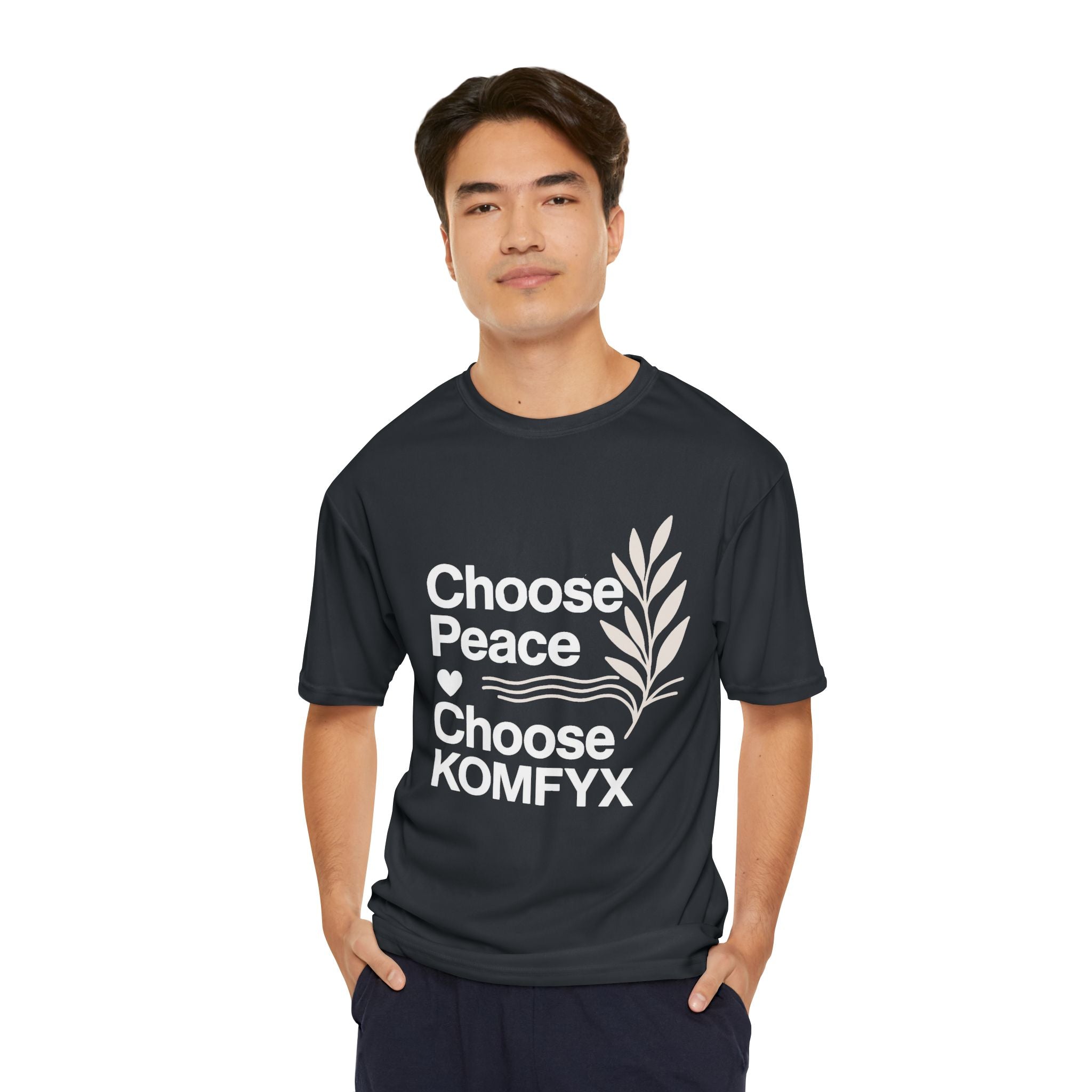 Choose Peace, Choose KOMFYX - Men's Performance T-Shirt