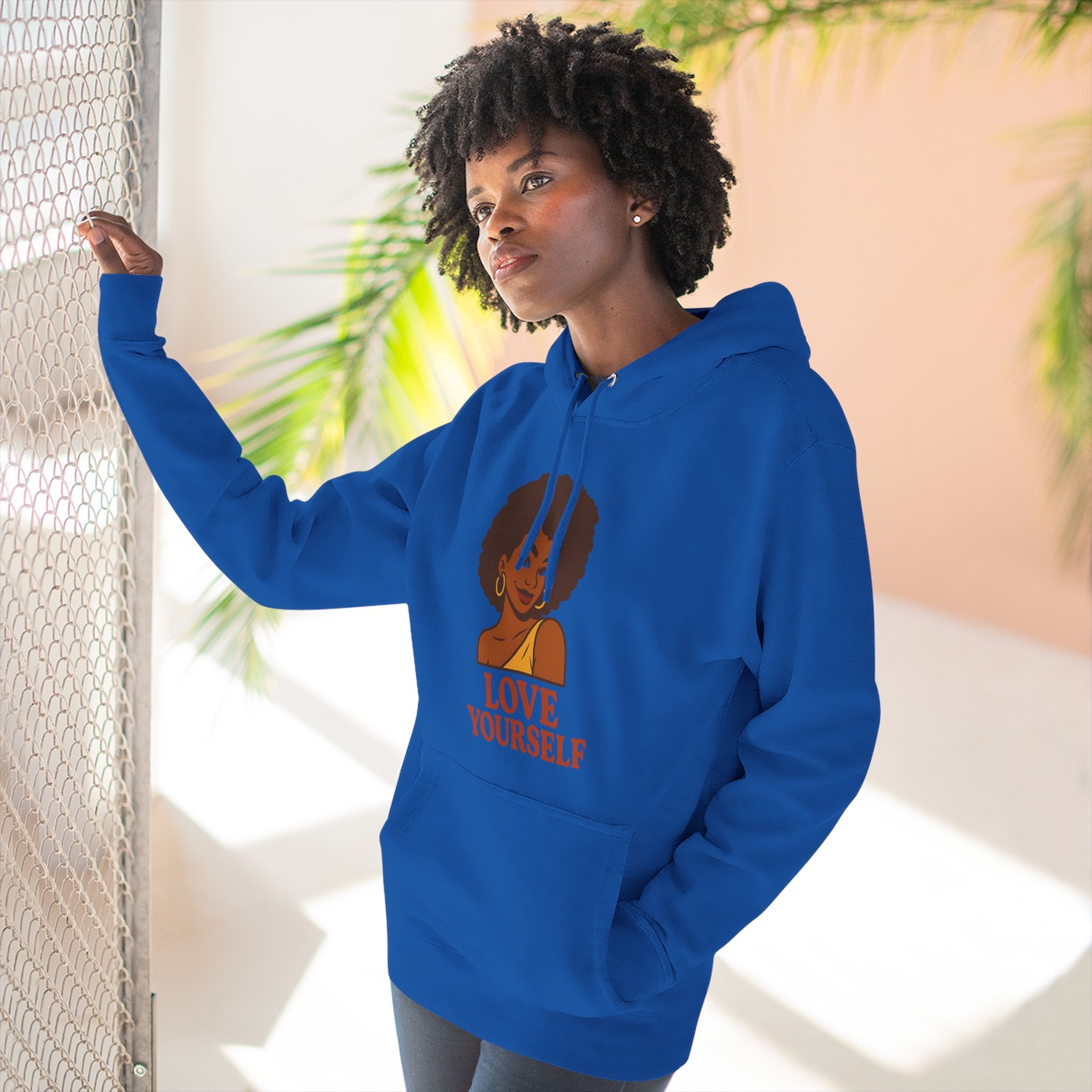 Love Yourself - Three-Panel Fleece Hoodie
