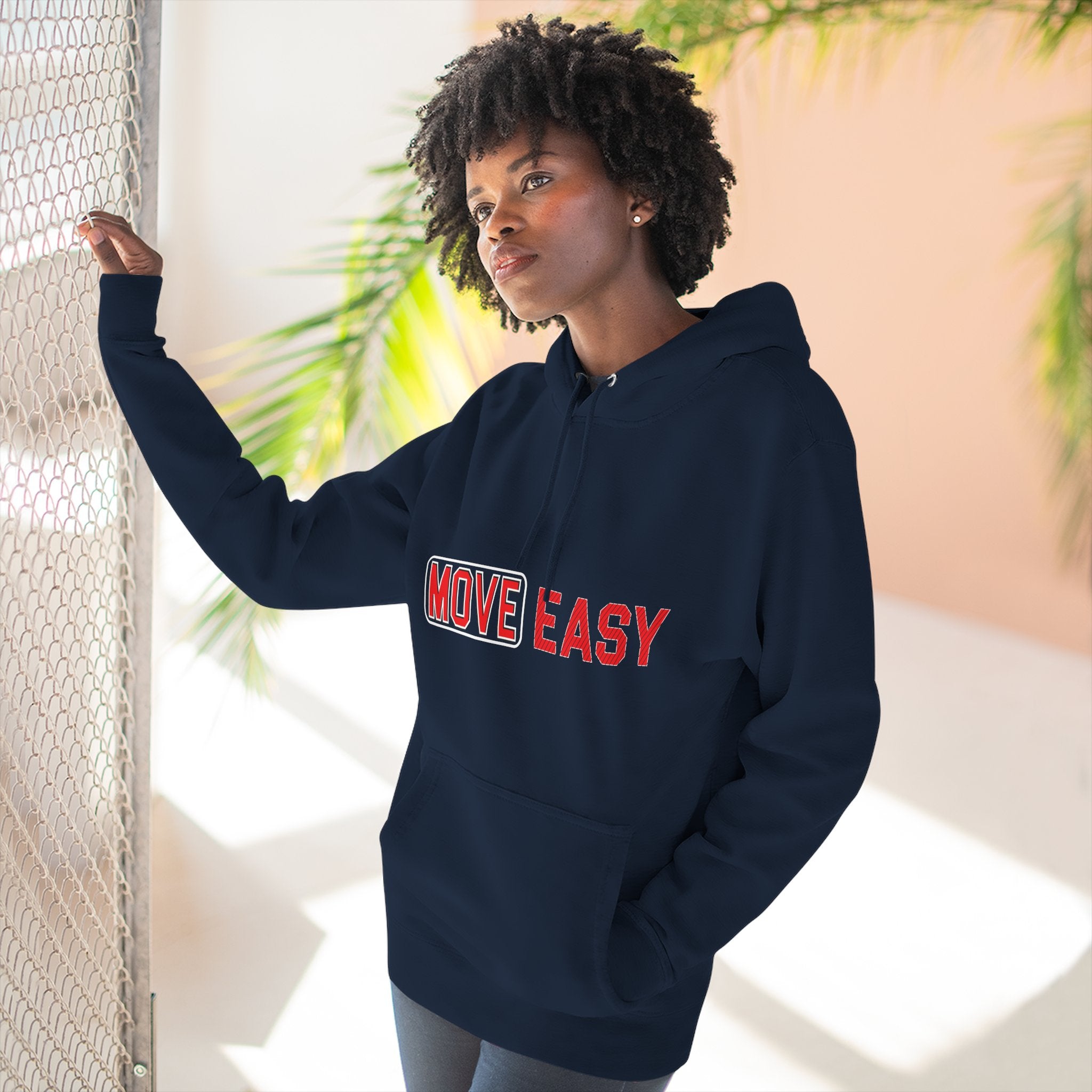 Move Easy - Stylish Three-Panel Fleece Hoodie