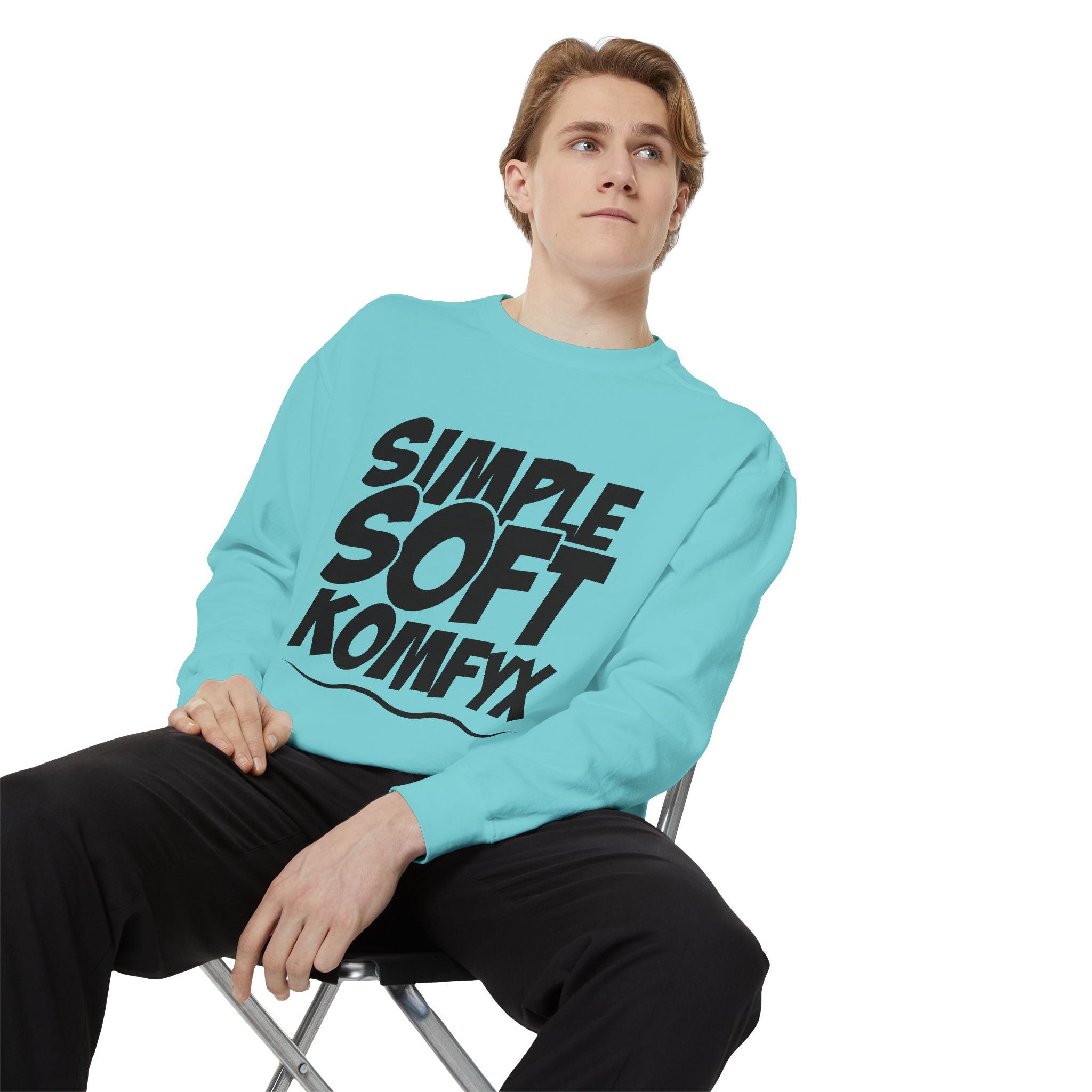 Simple Soft KomfyX - Garment-Dyed Sweatshirt