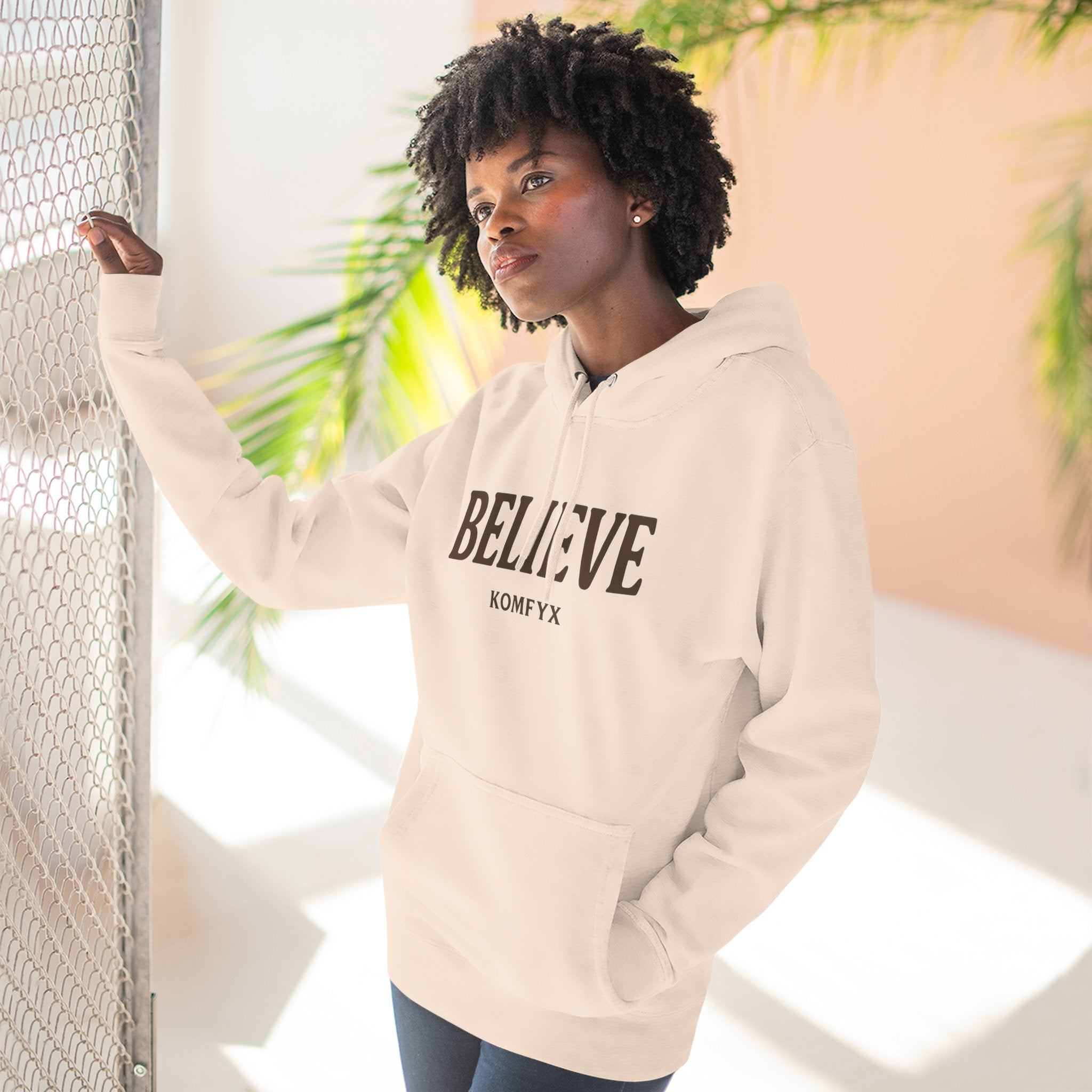 Believe - Three-Panel Fleece Hoodie