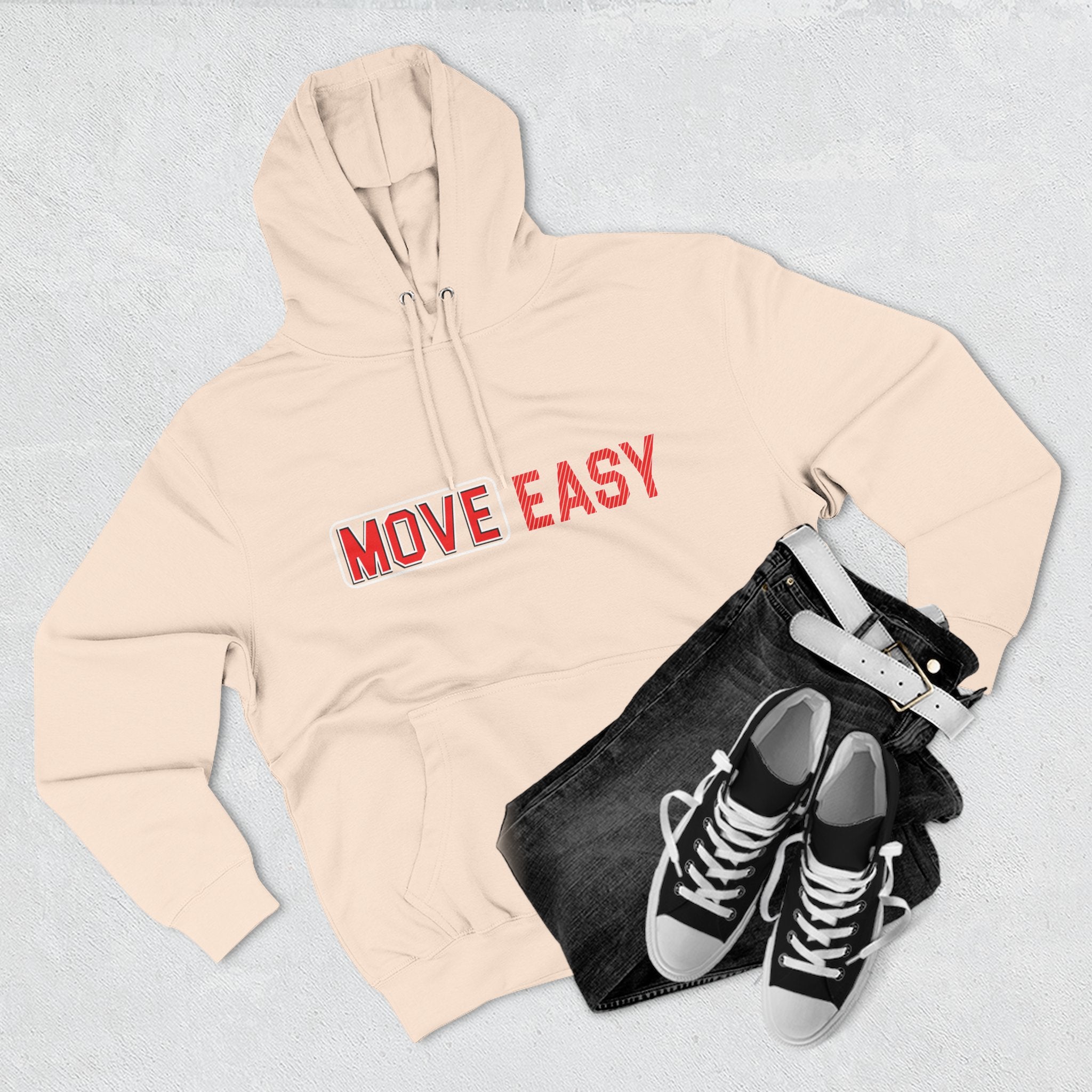 Move Easy - Stylish Three-Panel Fleece Hoodie