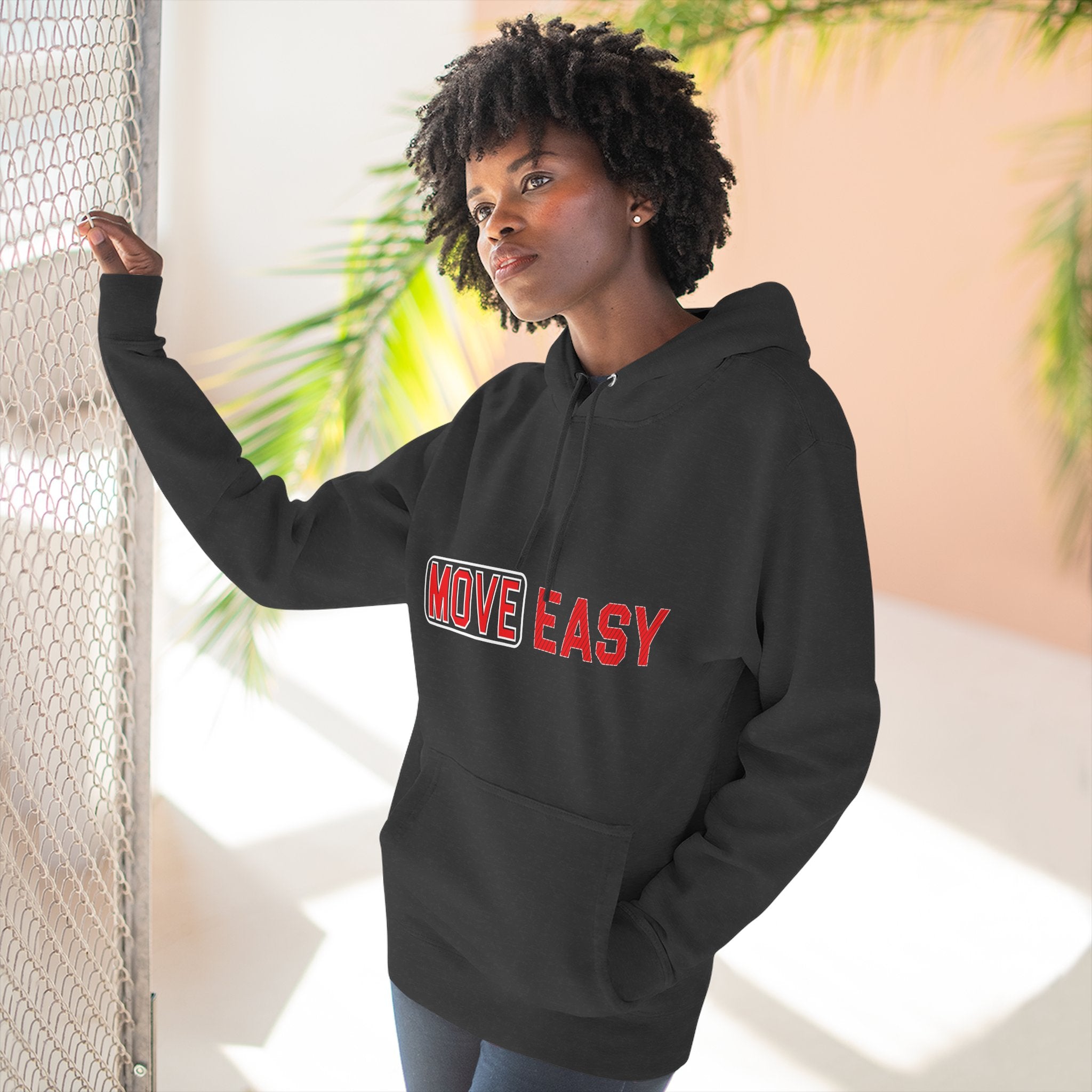 Move Easy - Stylish Three-Panel Fleece Hoodie