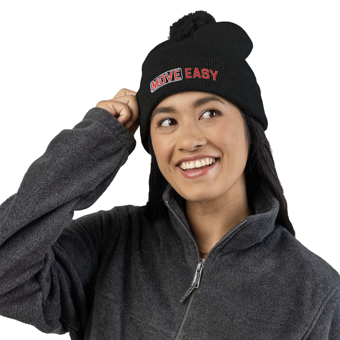 Move Easy - Pom-Pom Knit Cap