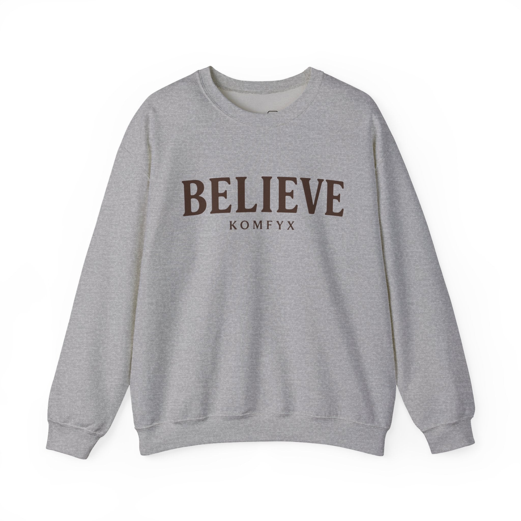 BELIEVE | Unisex Heavy Blend™ Crewneck Sweatshirt by KOMFYX
