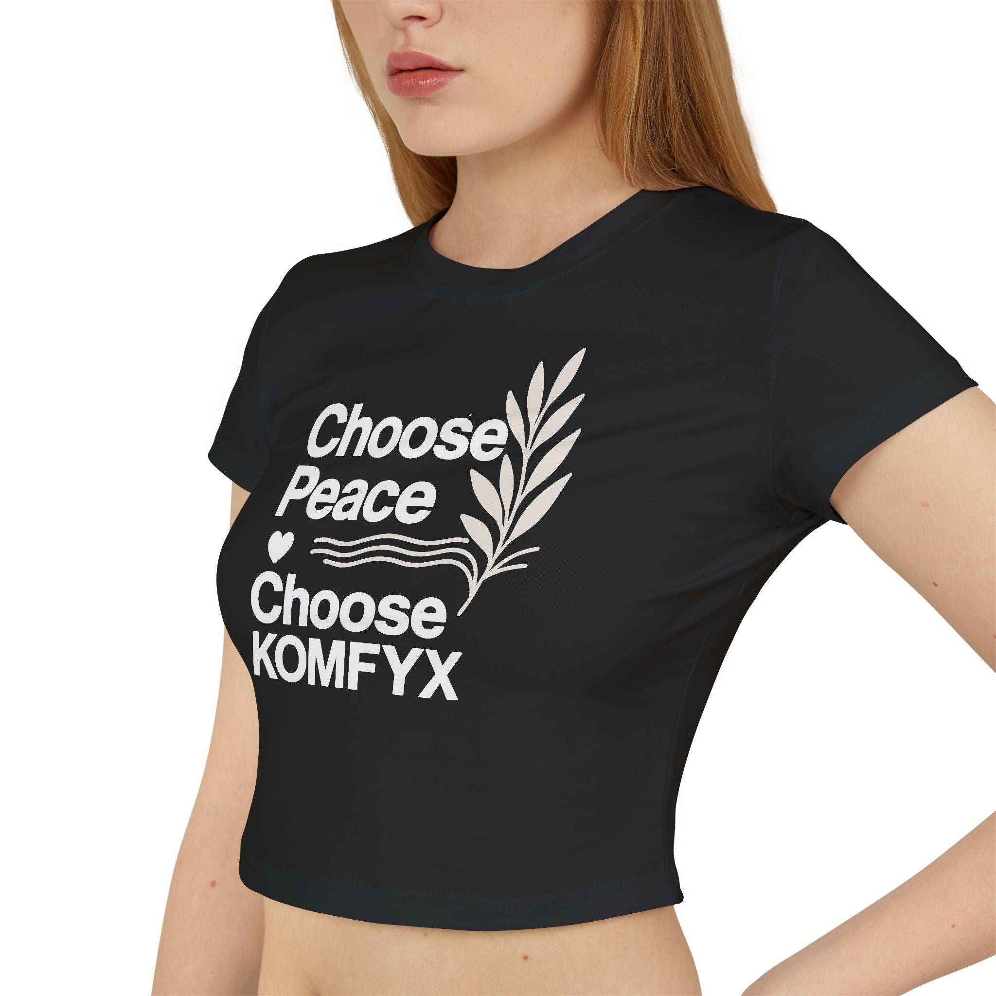Choose Peace, Choose KOMFYX - Women's Baby Tee