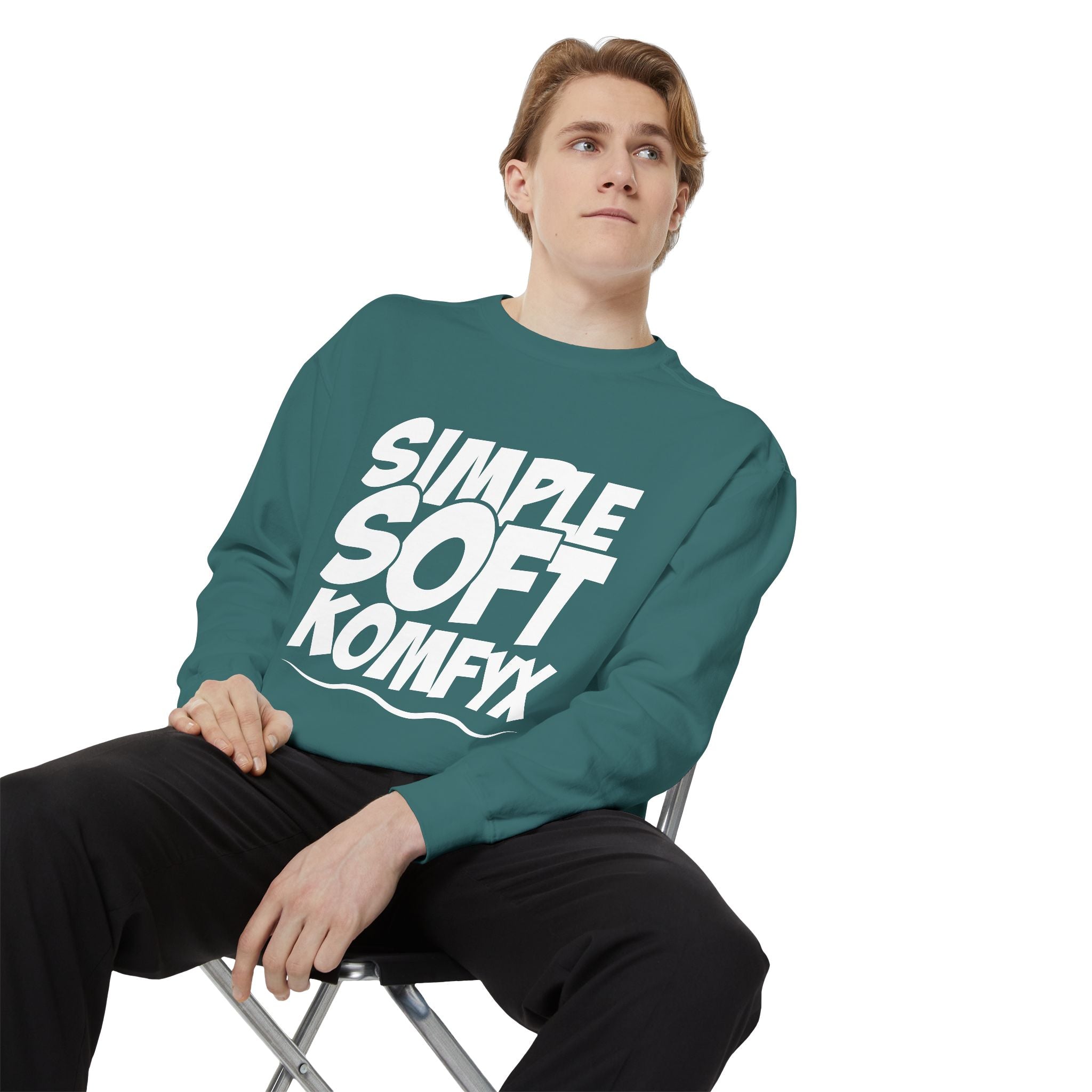 Simple Soft KomfyX - Garment-Dyed Sweatshirt