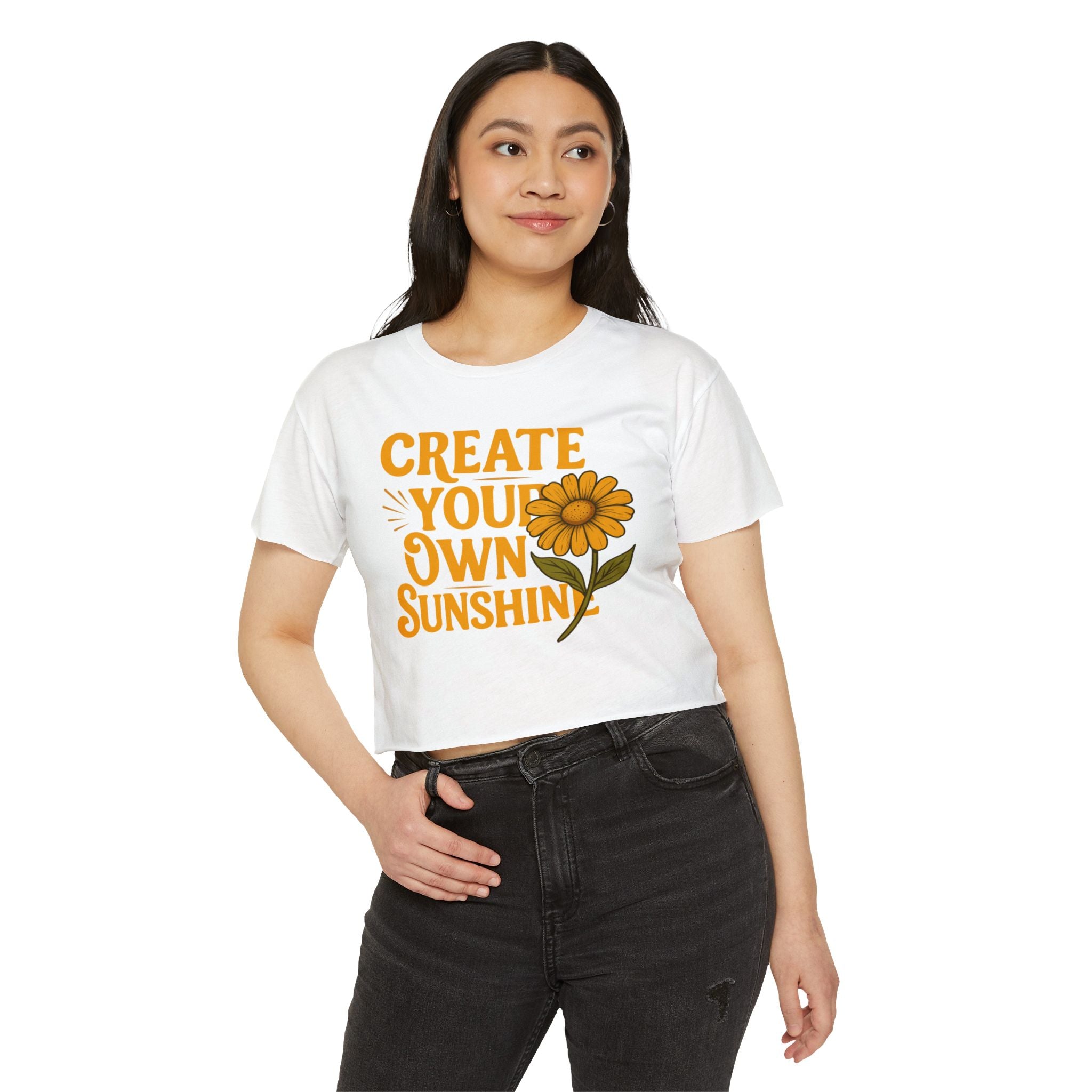 Create Your Own Sunshine - Women's Festival Crop Top