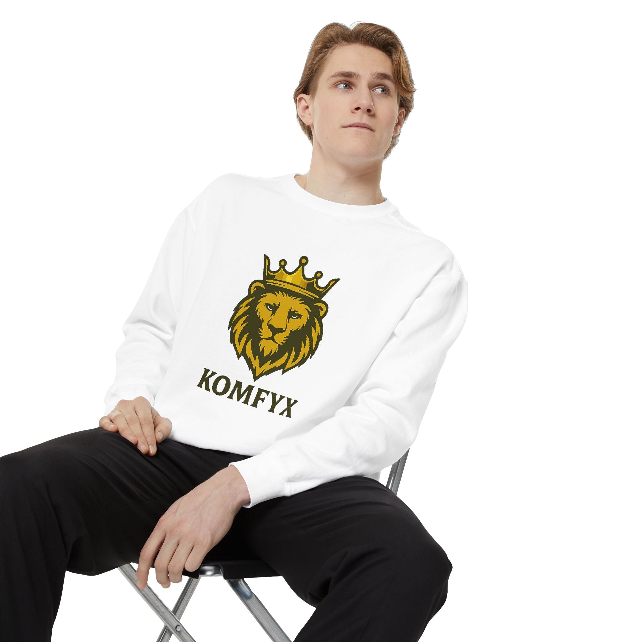 KOMFYX Lion - Garment-Dyed Sweatshirt
