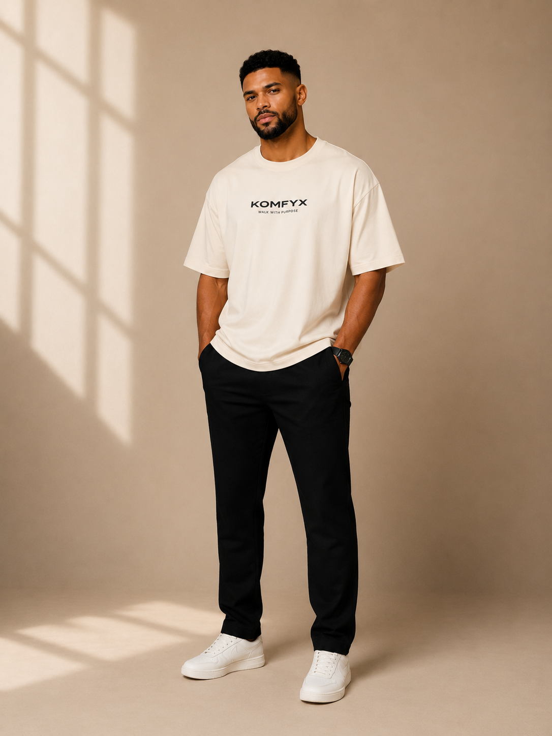 KOMFYX Essential Oversized Tee | Premium Men's Luxury T-Shirt