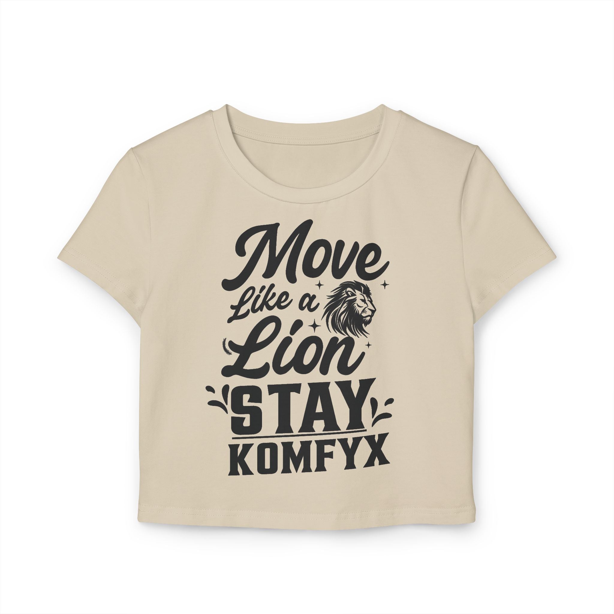 Move like a lion, Stay KOMFYX - Women's Baby Tee