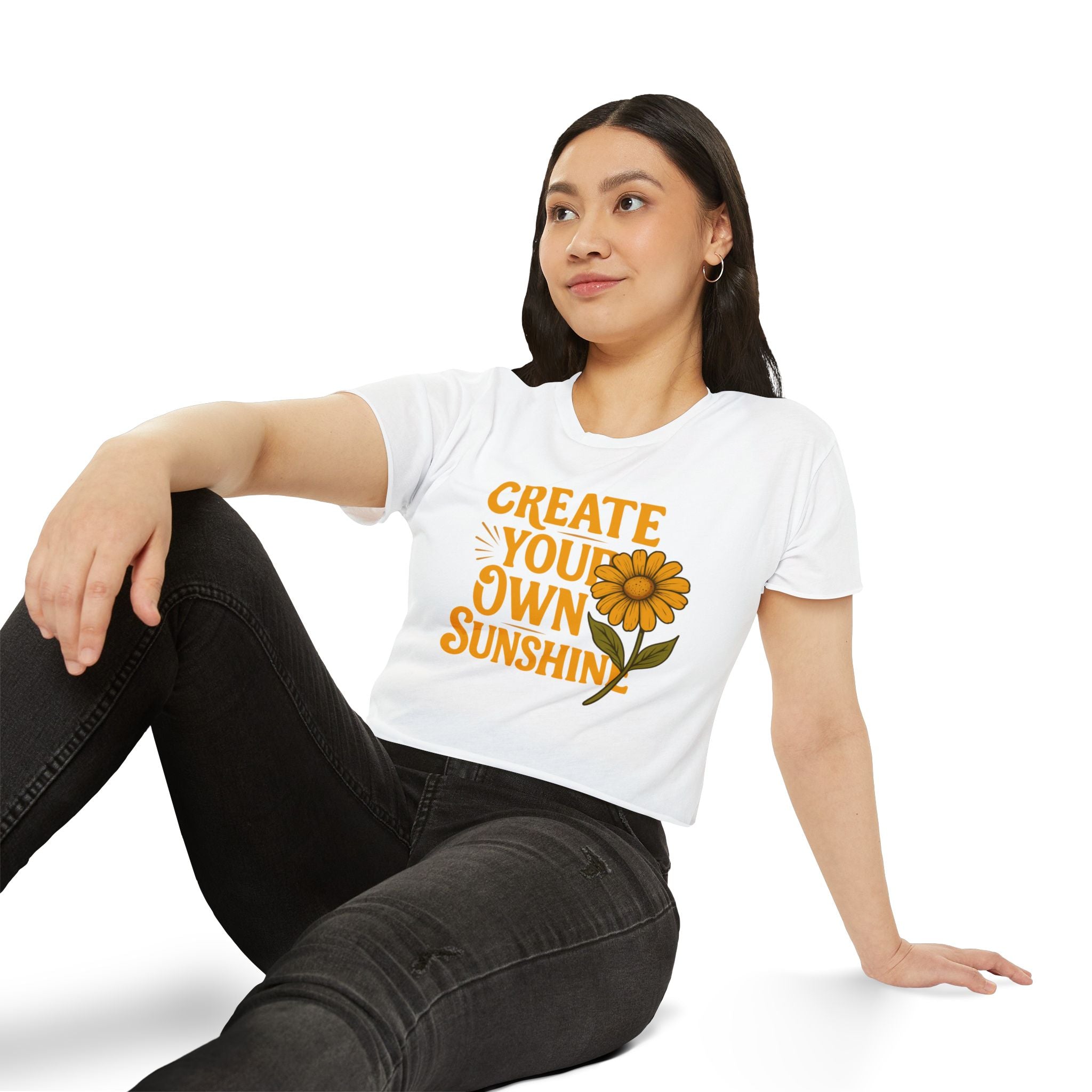 Create Your Own Sunshine - Women's Festival Crop Top