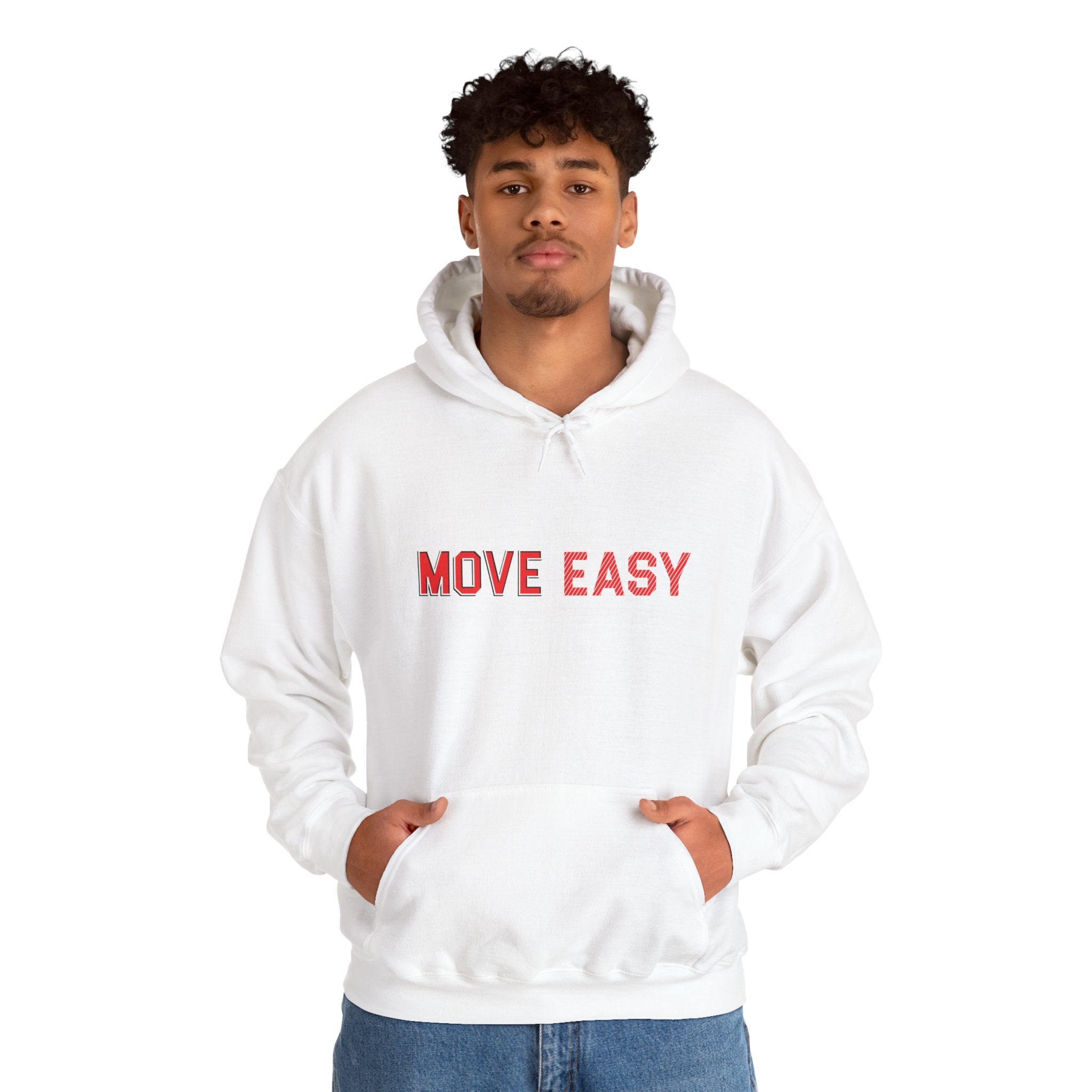 MOVE EASY -  Unisex Hooded Sweatshirt, Casual Hoodie,