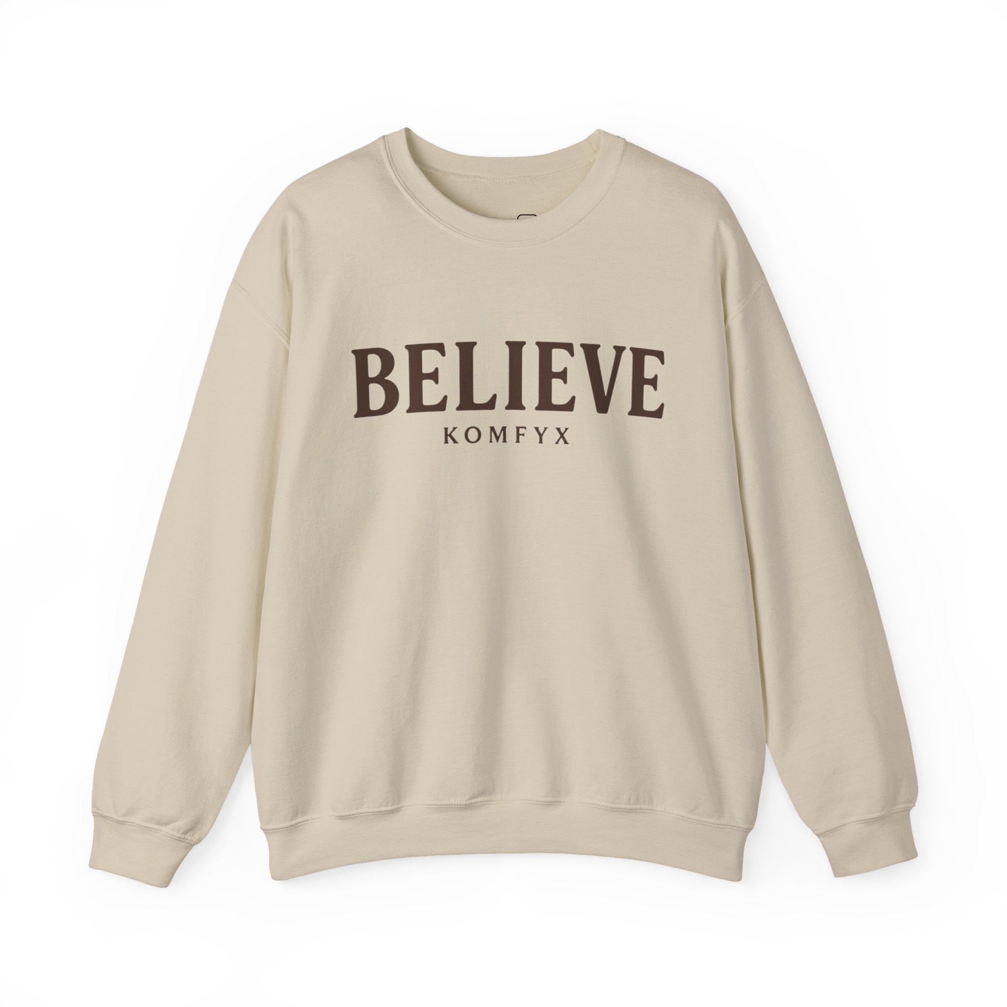 BELIEVE | Unisex Heavy Blend™ Crewneck Sweatshirt by KOMFYX