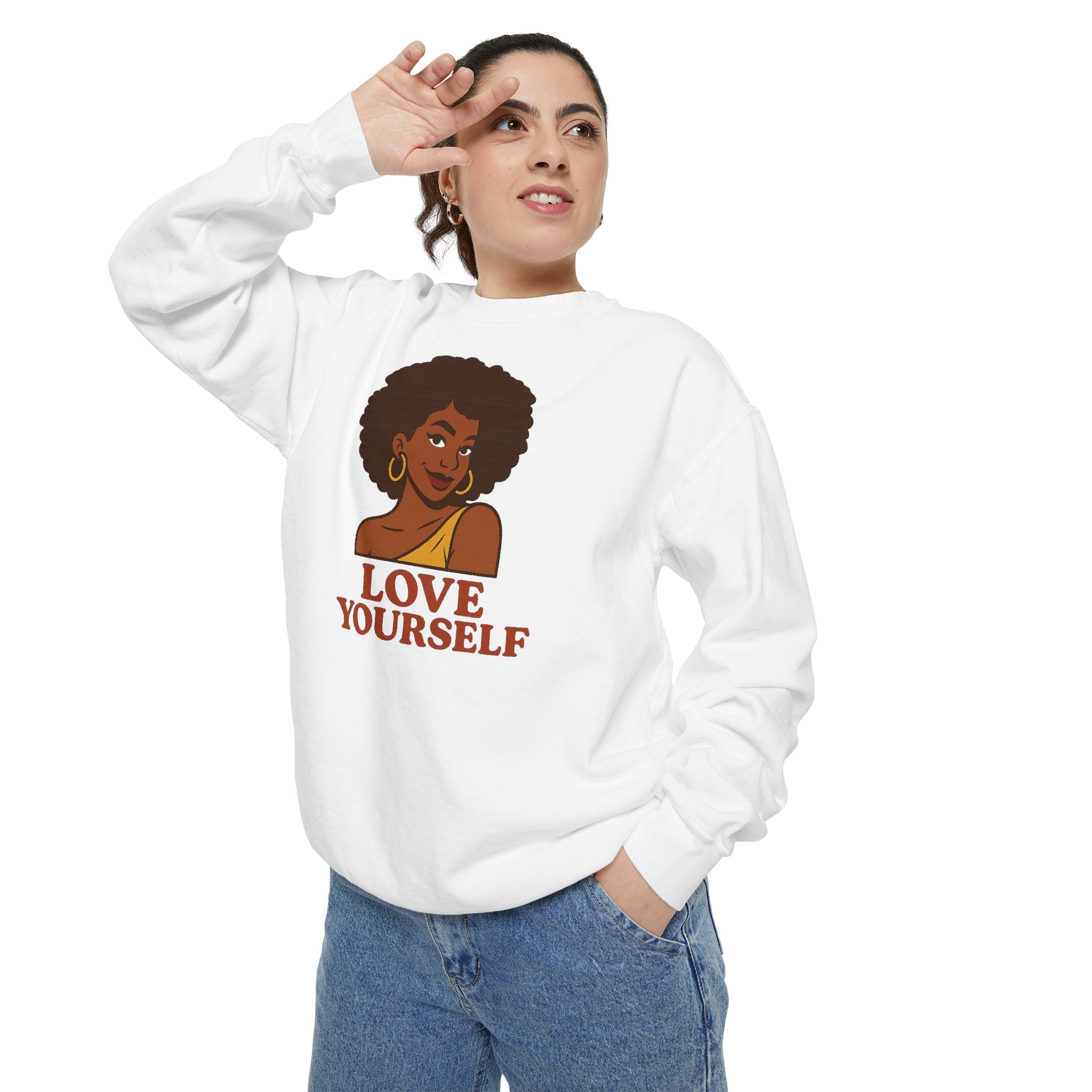 Love Yourself - Garment-Dyed Sweatshirt