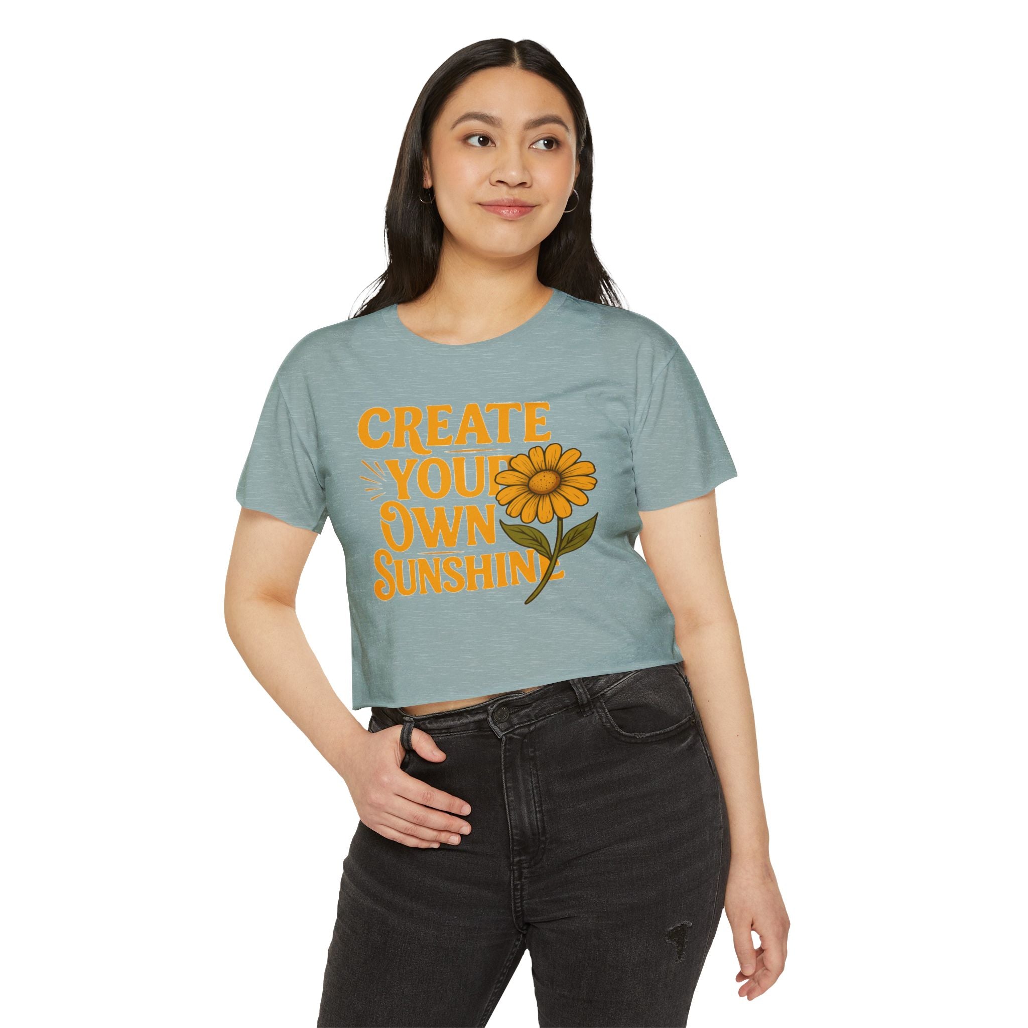 Create Your Own Sunshine - Women's Festival Crop Top