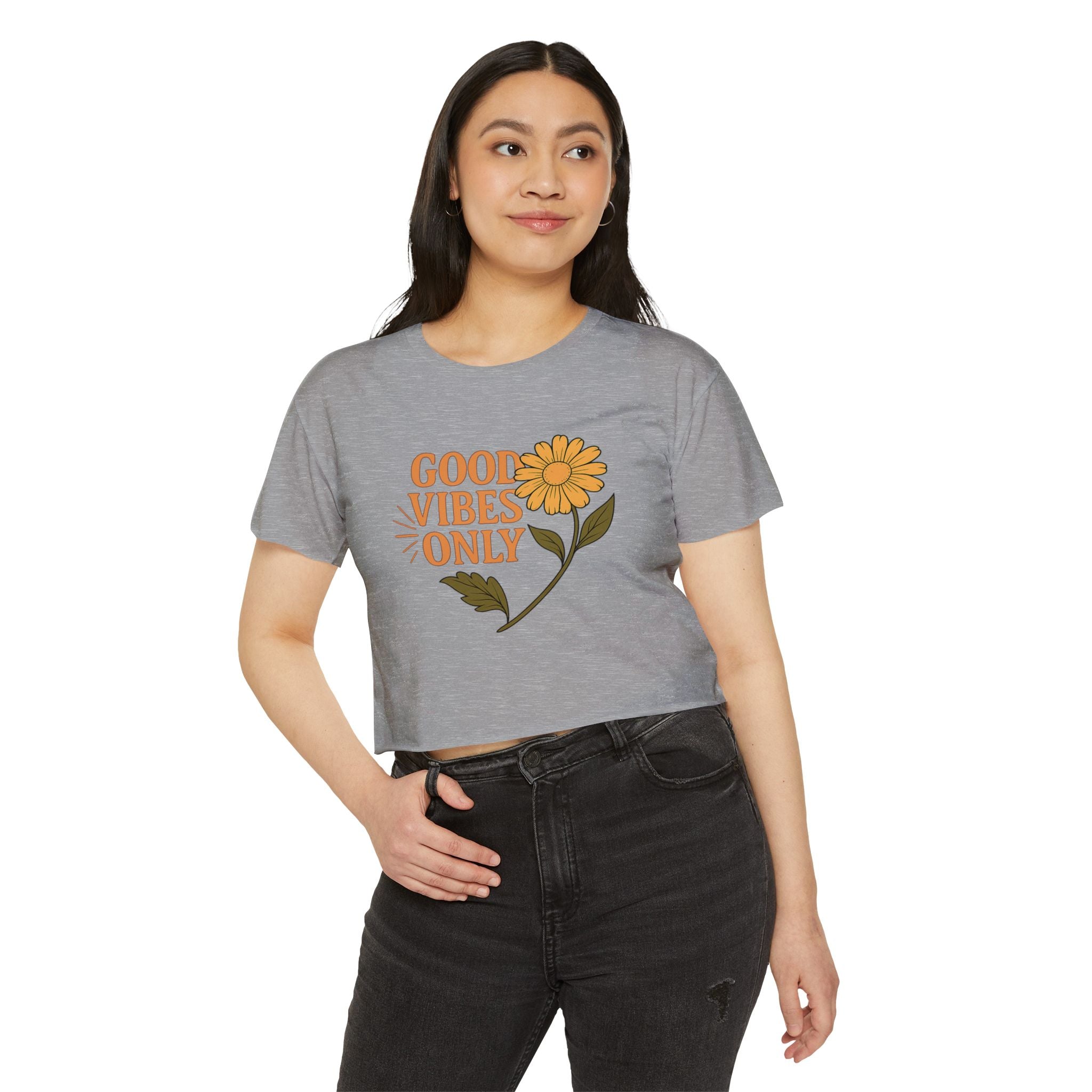 Good Vibes Only - Women's Festival Crop Top