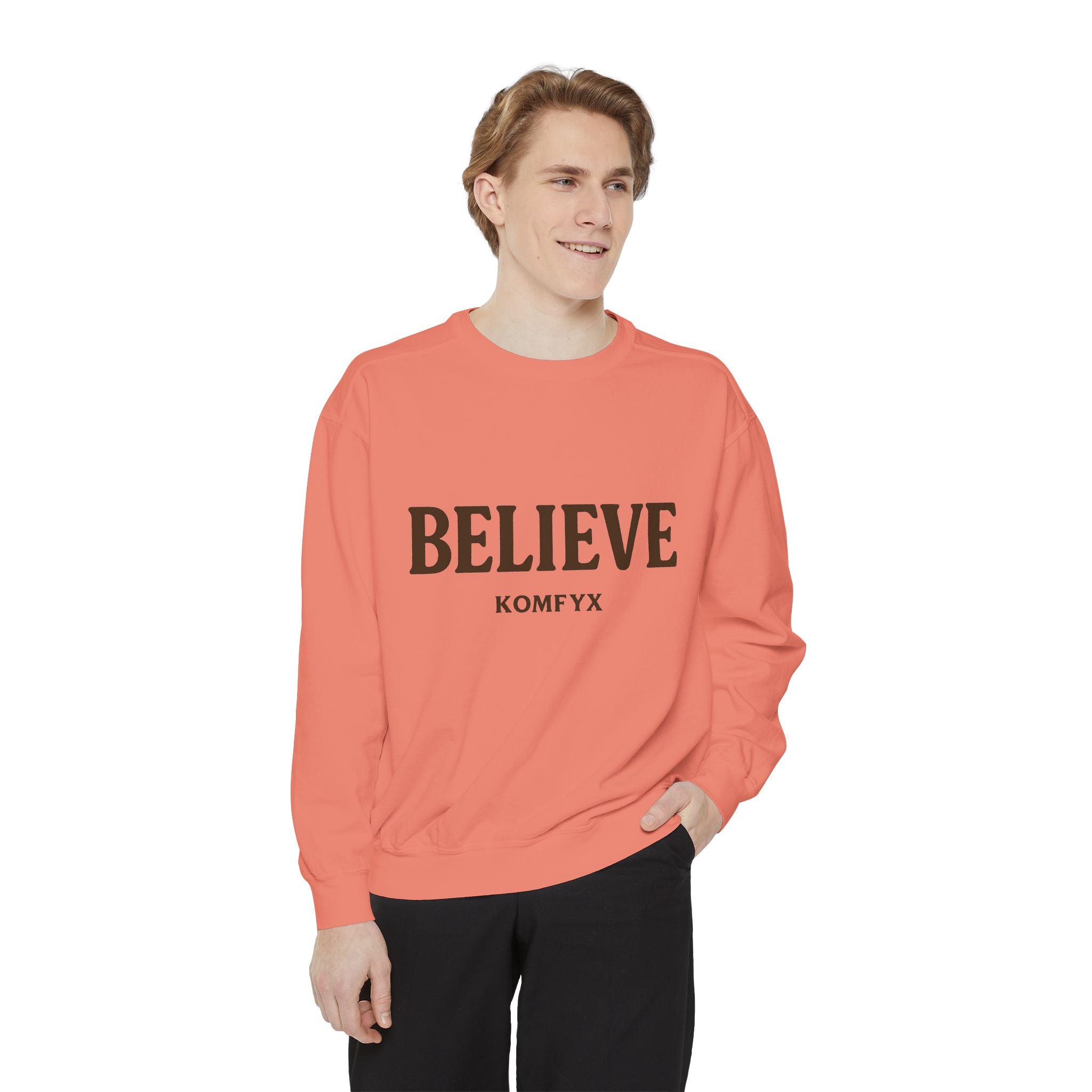 Believe KOMFYX - Garment-Dyed Sweatshirt