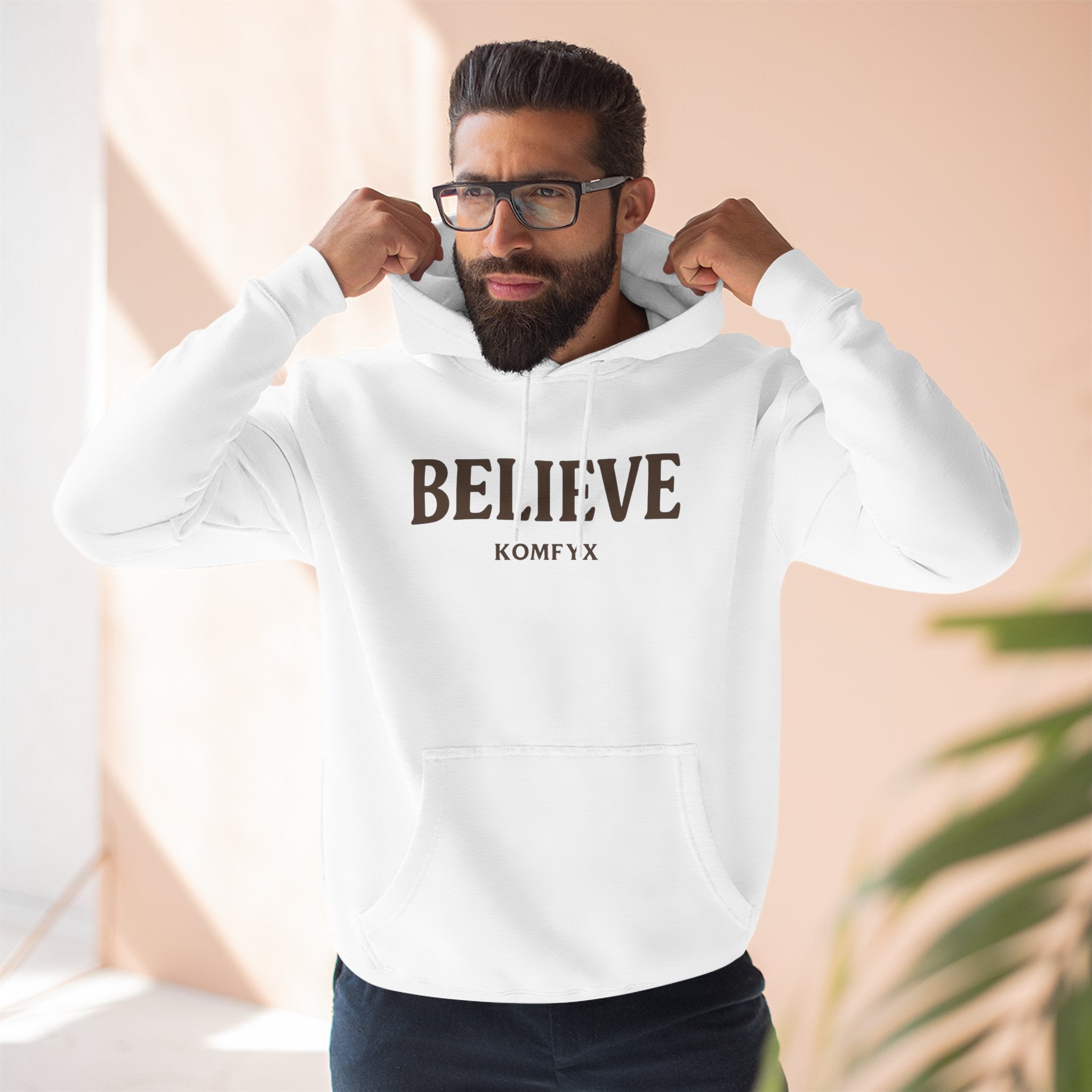 Believe - Three-Panel Fleece Hoodie