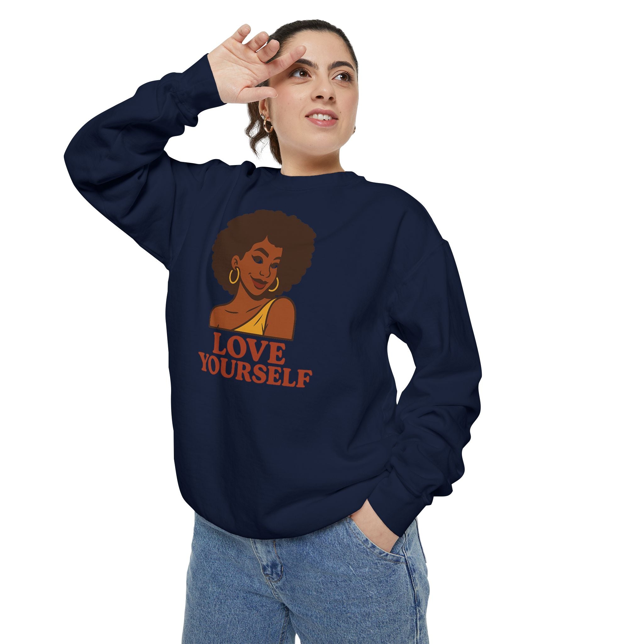 Love Yourself - Garment-Dyed Sweatshirt