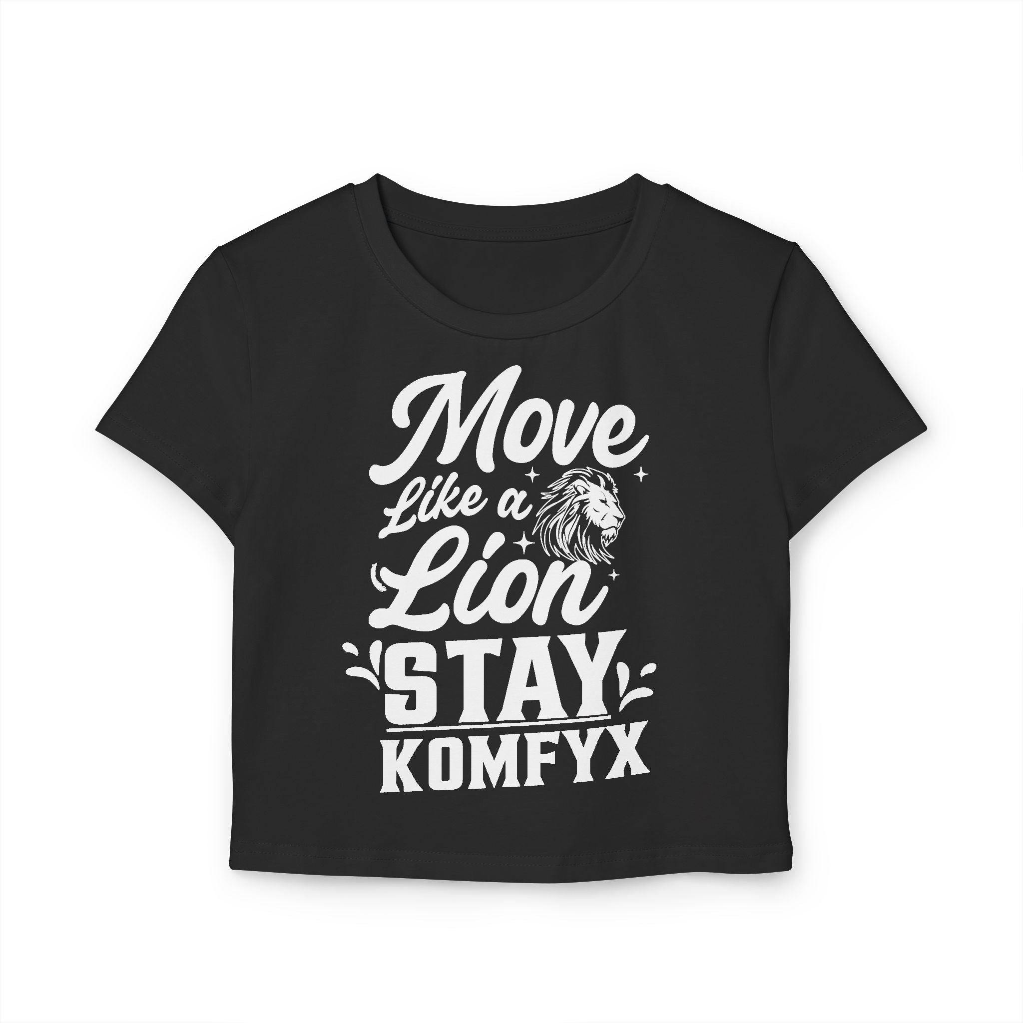 Move like a lion, Stay KOMFYX - Women's Baby Tee