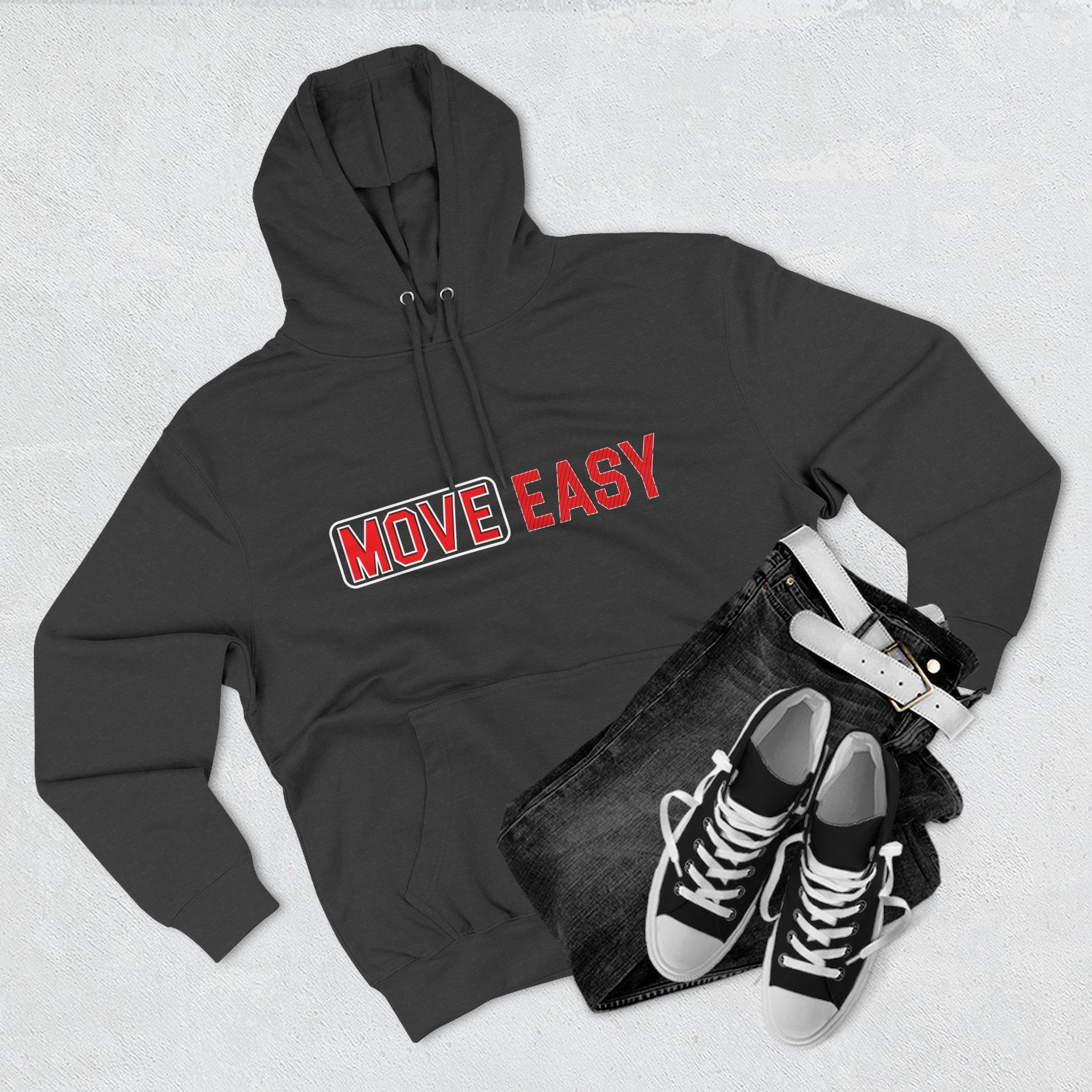 Move Easy - Stylish Three-Panel Fleece Hoodie