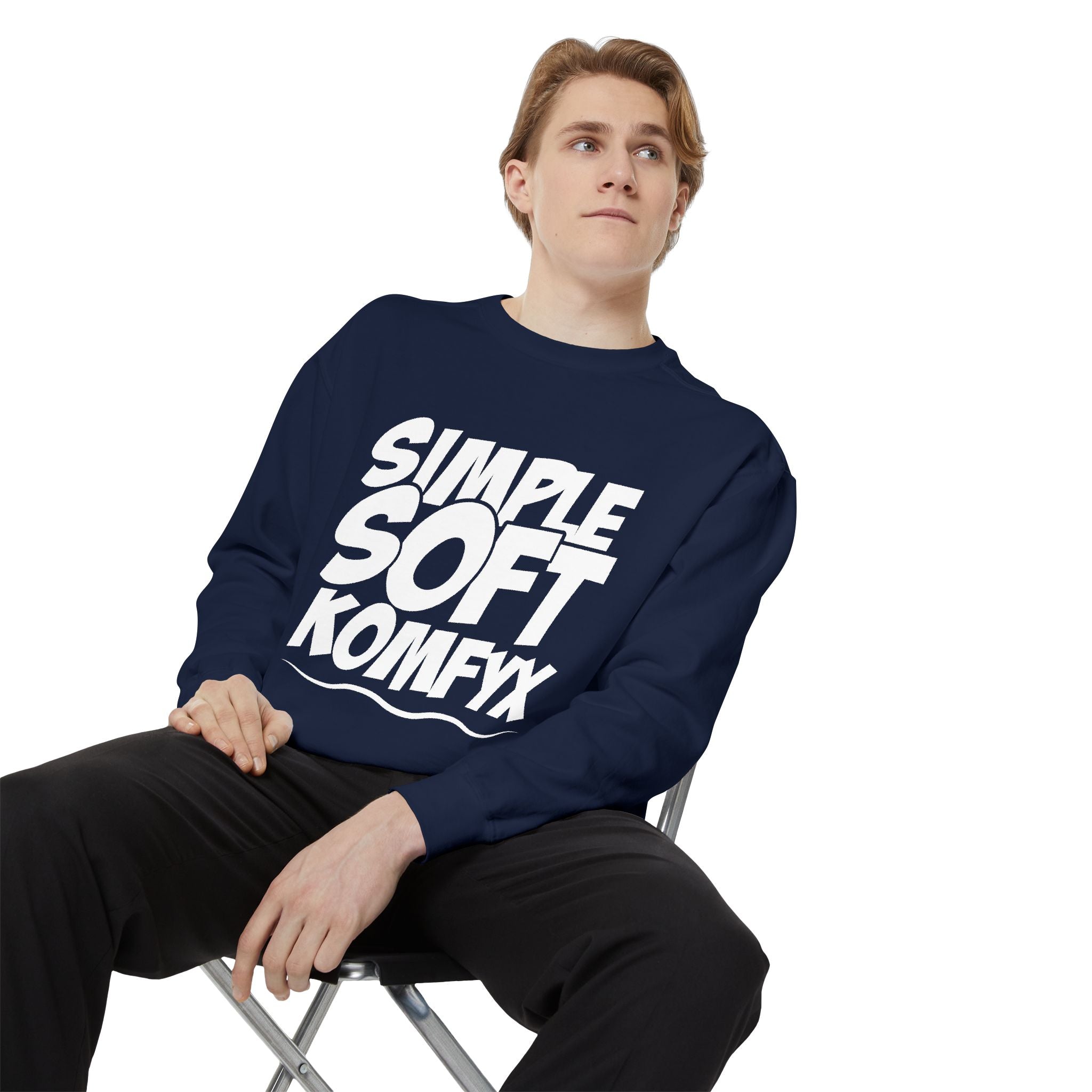Simple Soft KomfyX - Garment-Dyed Sweatshirt