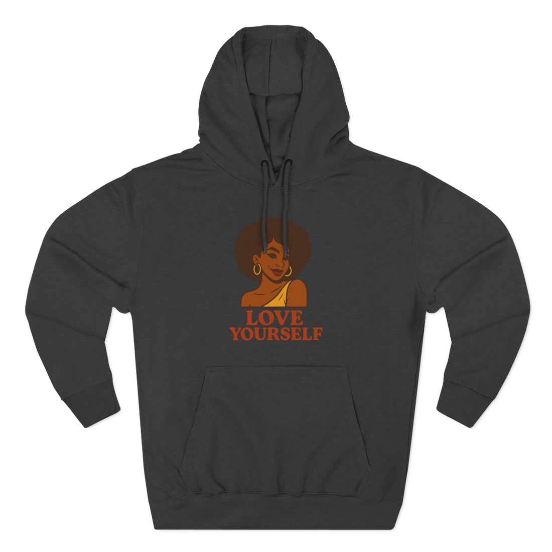 Love Yourself - Three-Panel Fleece Hoodie