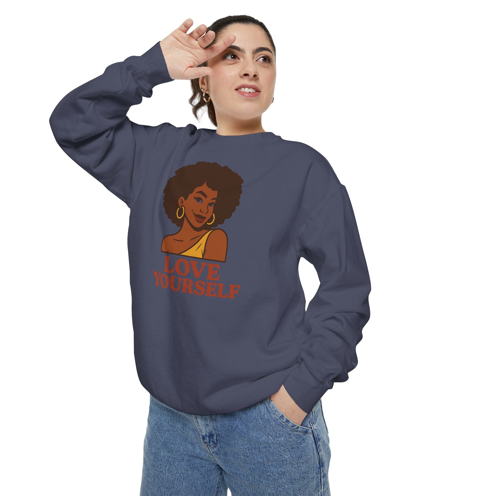 Love Yourself - Garment-Dyed Sweatshirt