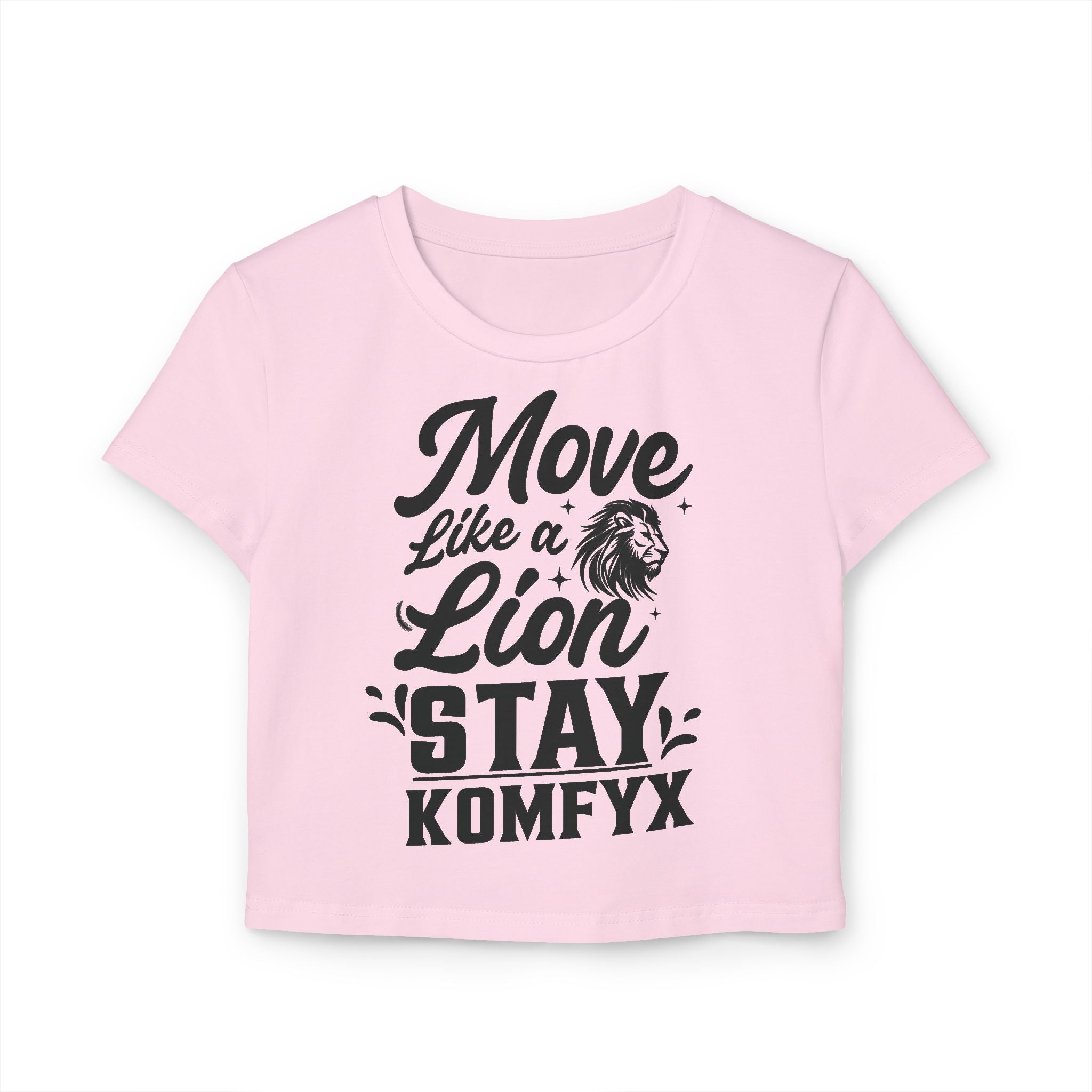 Move like a lion, Stay KOMFYX - Women's Baby Tee